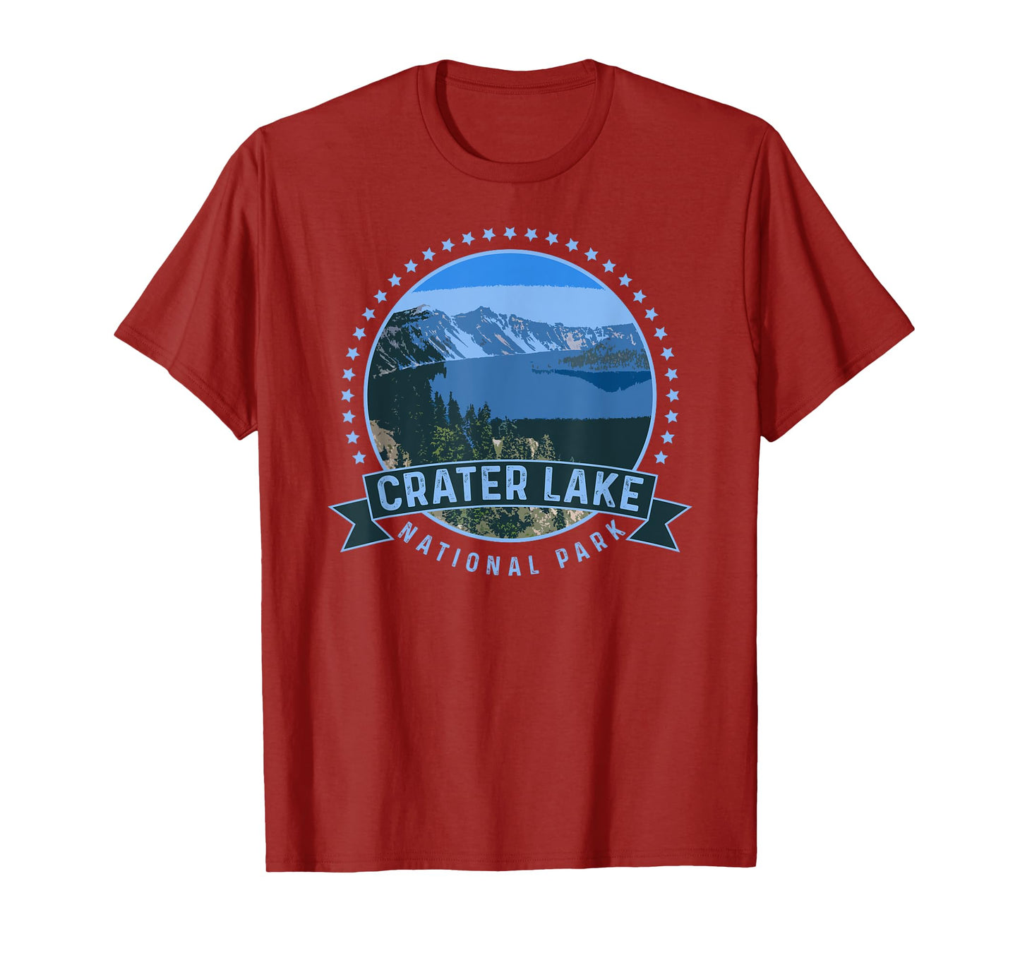 Crater Lake National Park TShirt -Outdoor Camping Hiking Tee T-Shirt