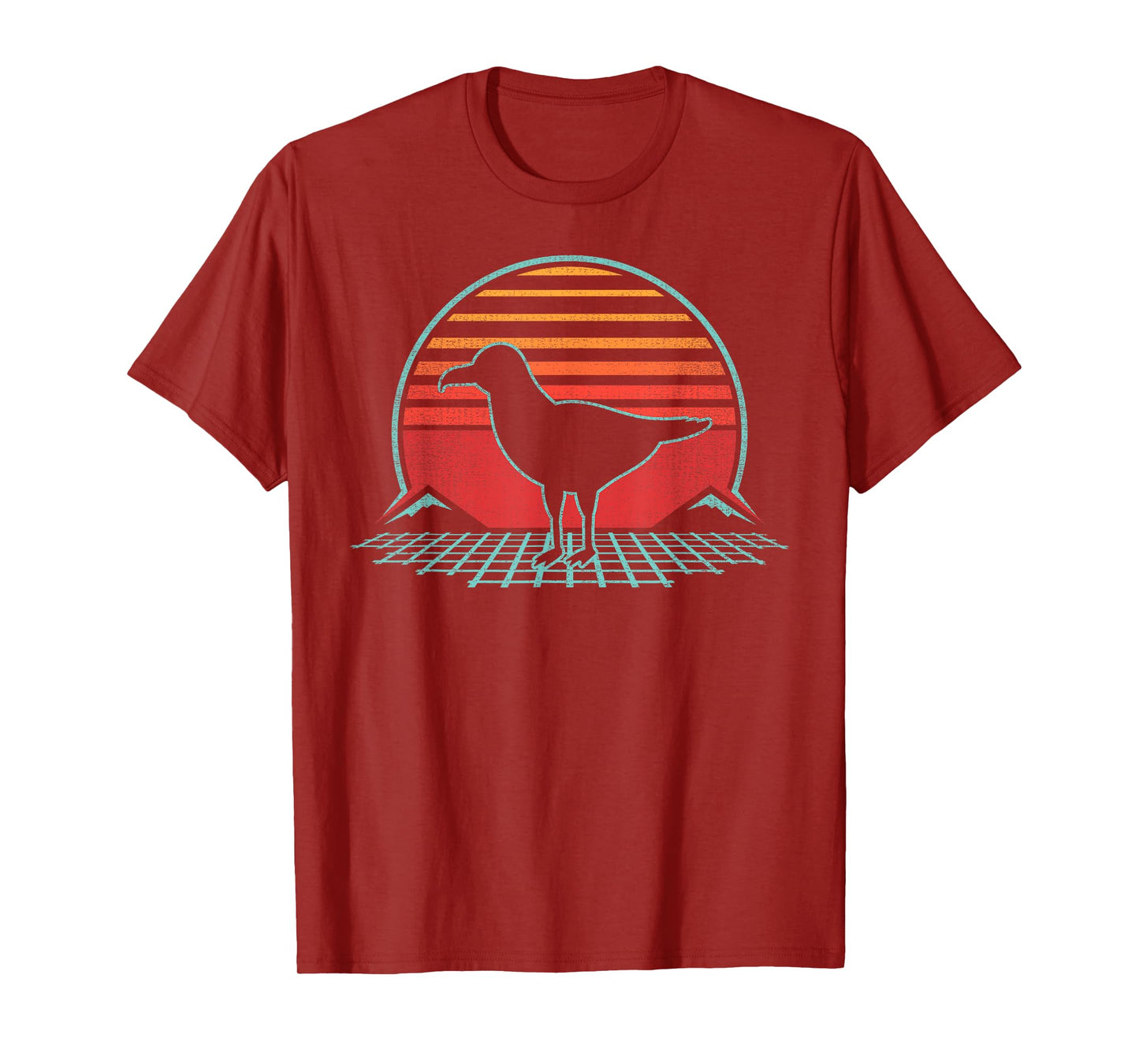 Albatross Lover Bird Animal Retro Vintage 80s Style T-Shirt