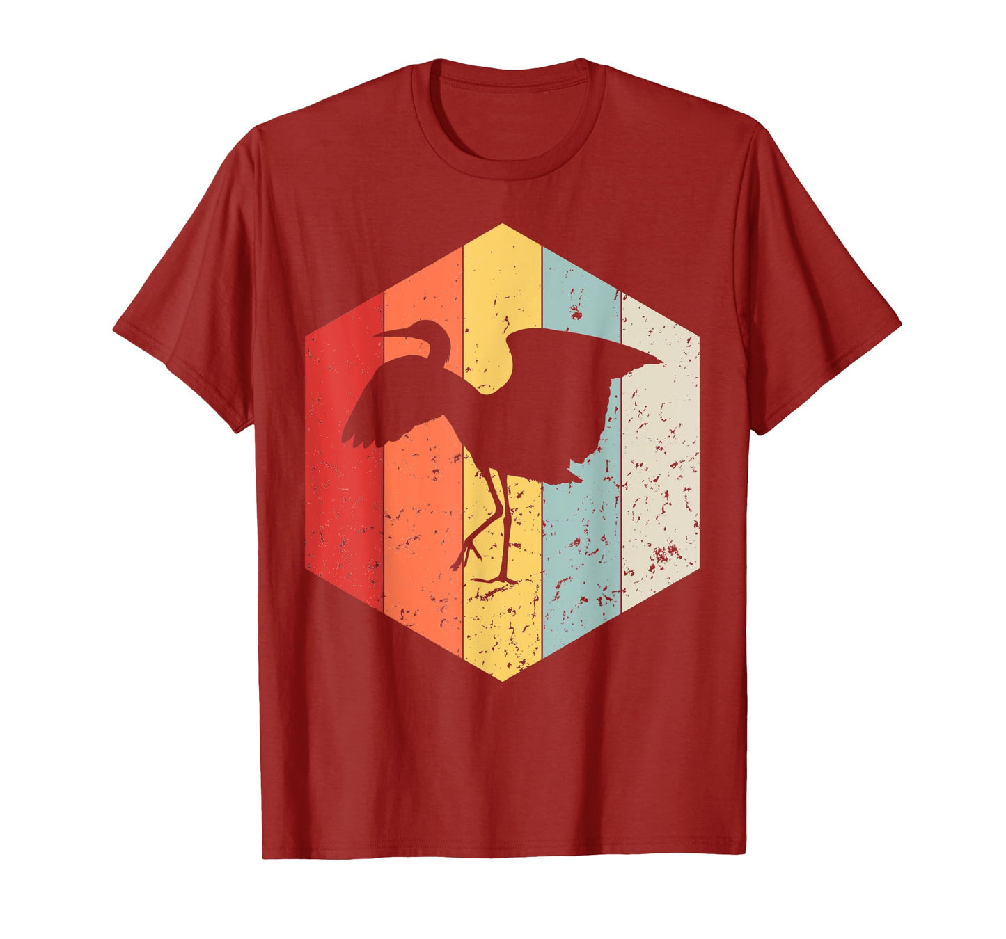Egret Gird Retro Vintage T-Shirt