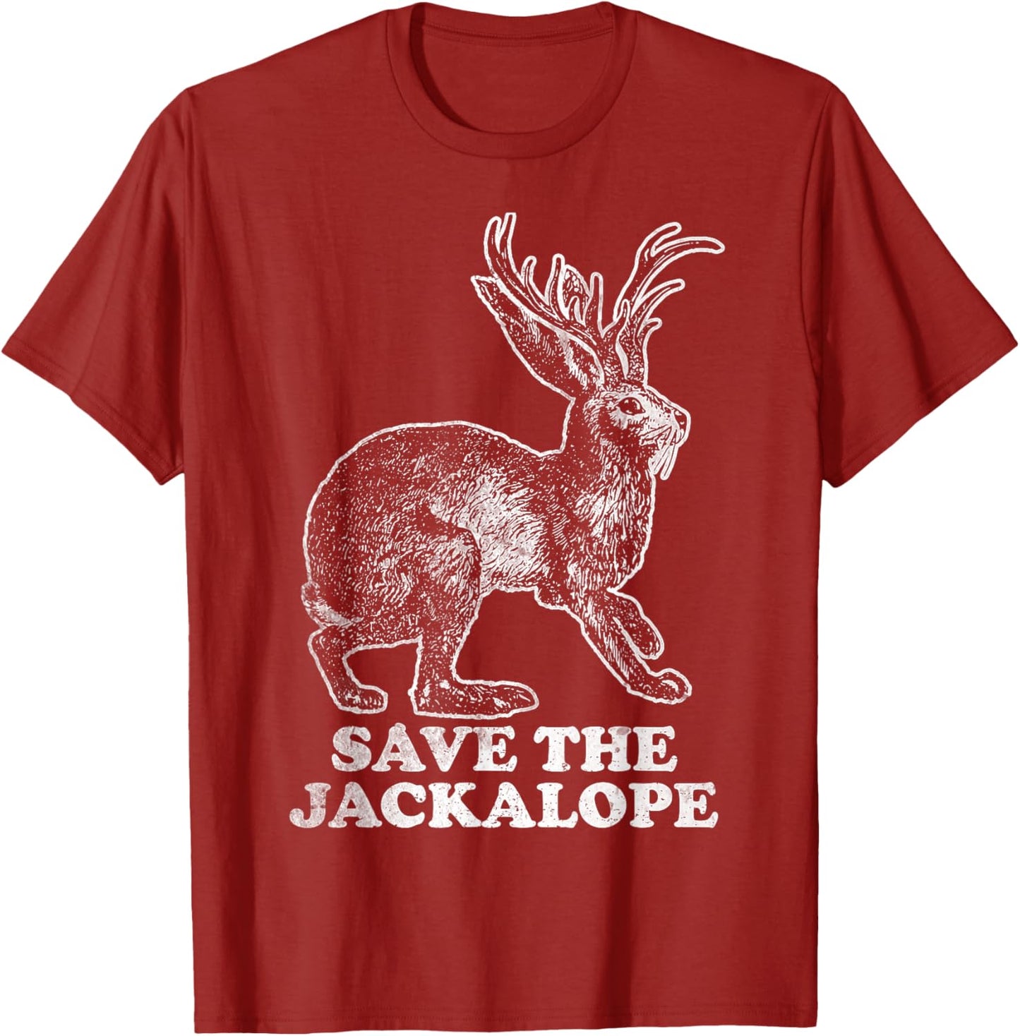 Funny Shirt Save the Jackalope Jack Rabbit Vintage Tee T-Shirt