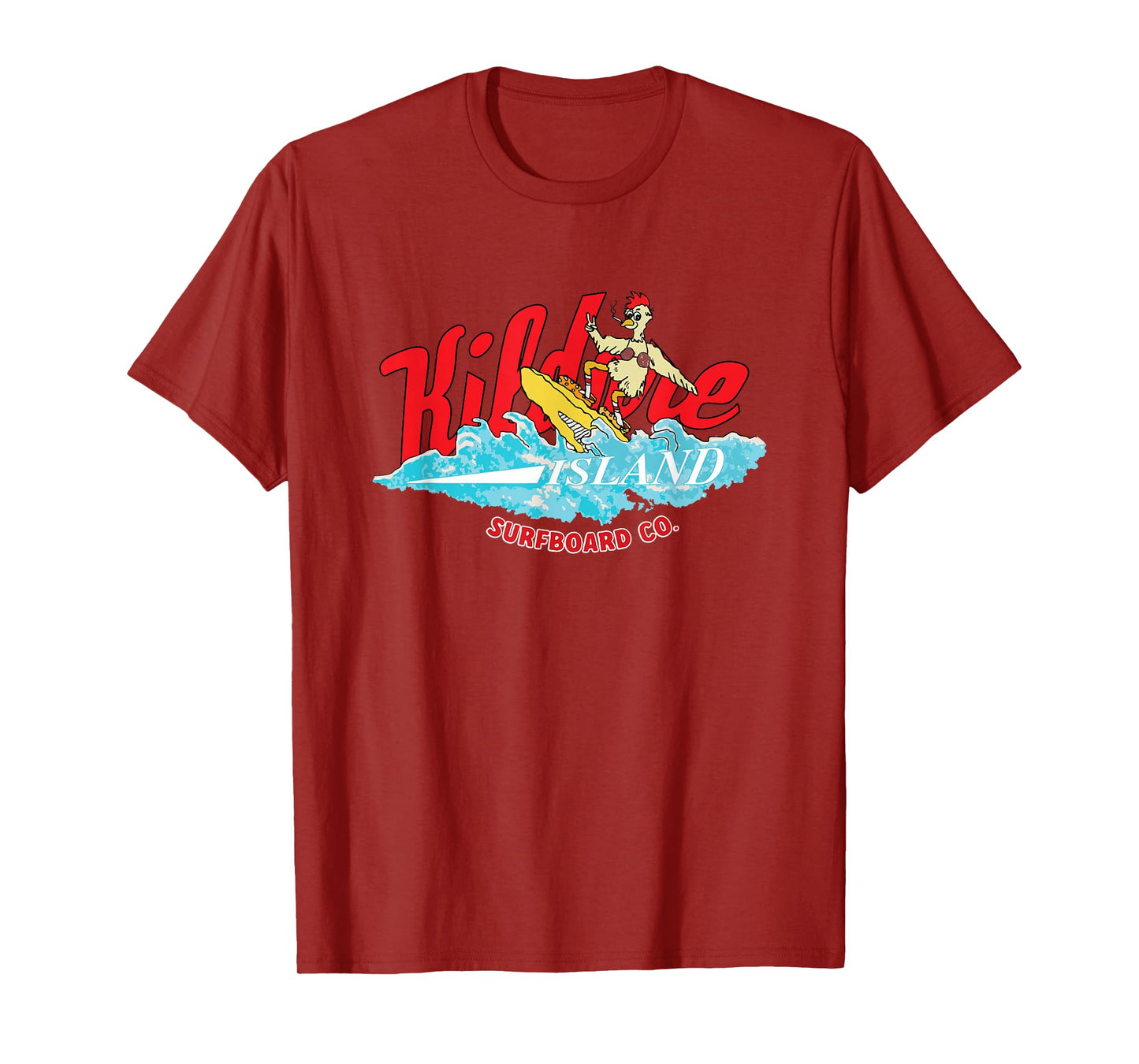 Outer Banks Island Chicken Kildare Island Surfboard Co. T-Shirt