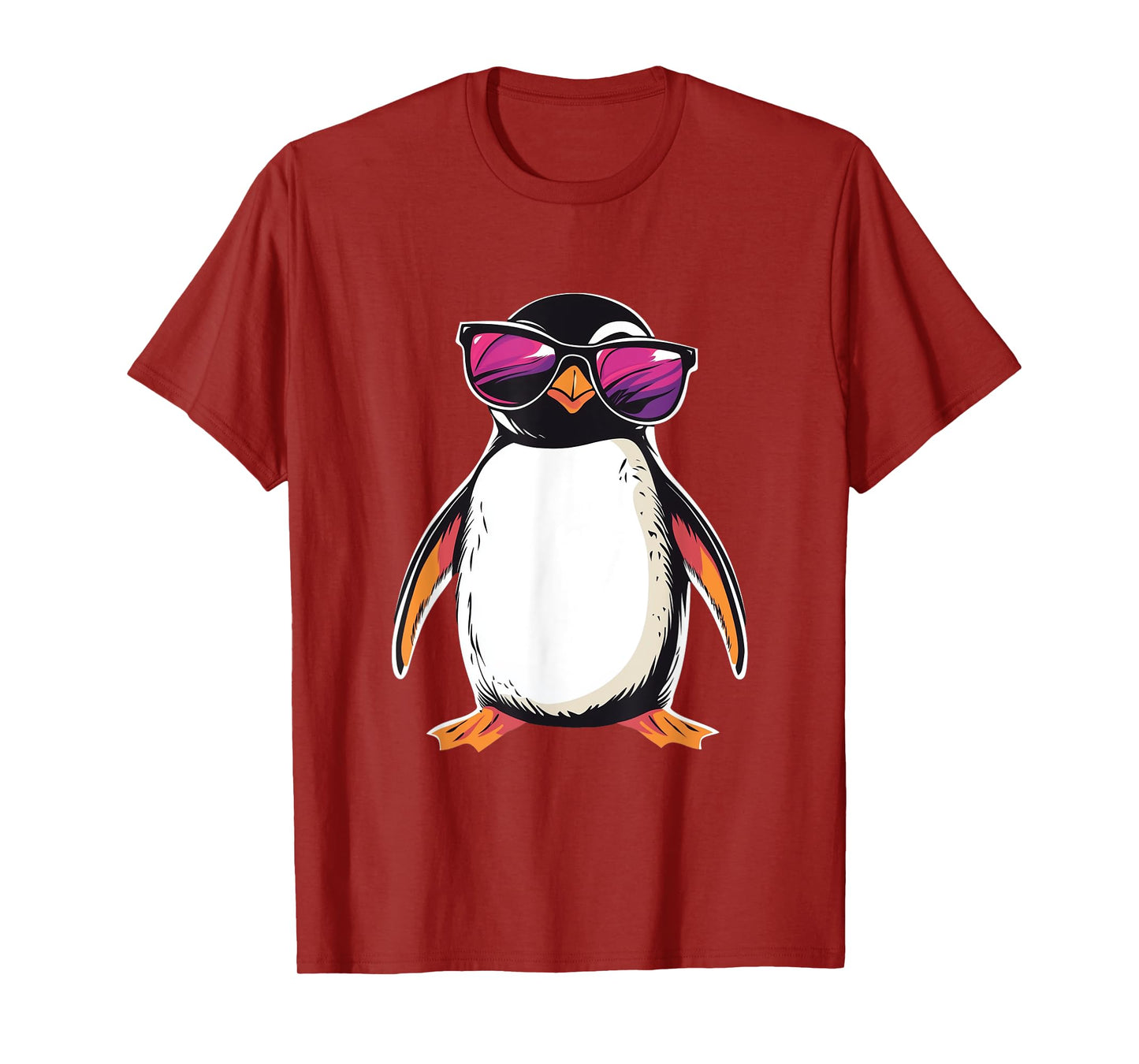 Penguin wearing Sunglasses Bird Funny Graphic T-Shirt