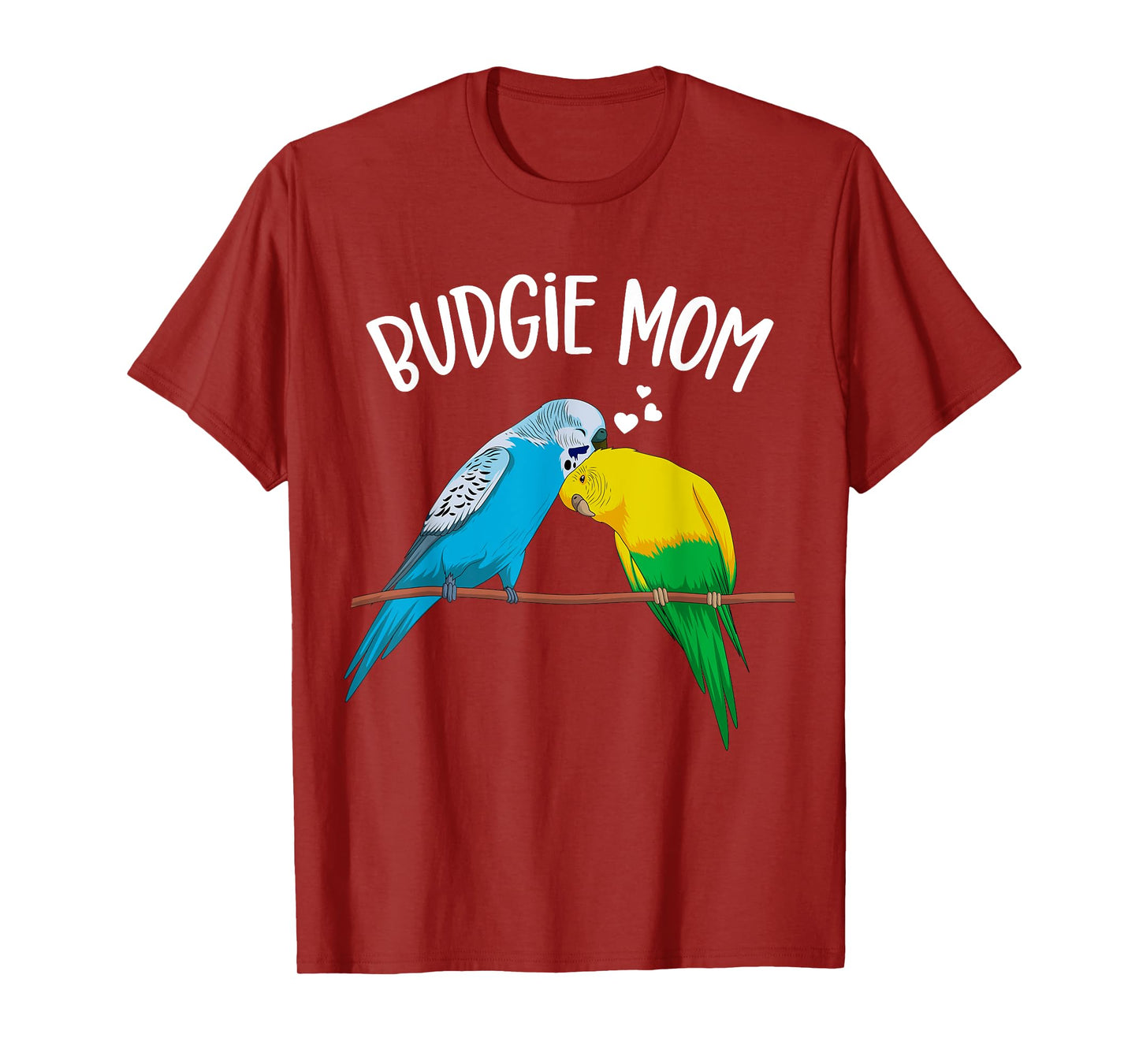 Budgie Mom Parakeet Budgerigar Funny Girls Womens T-Shirt