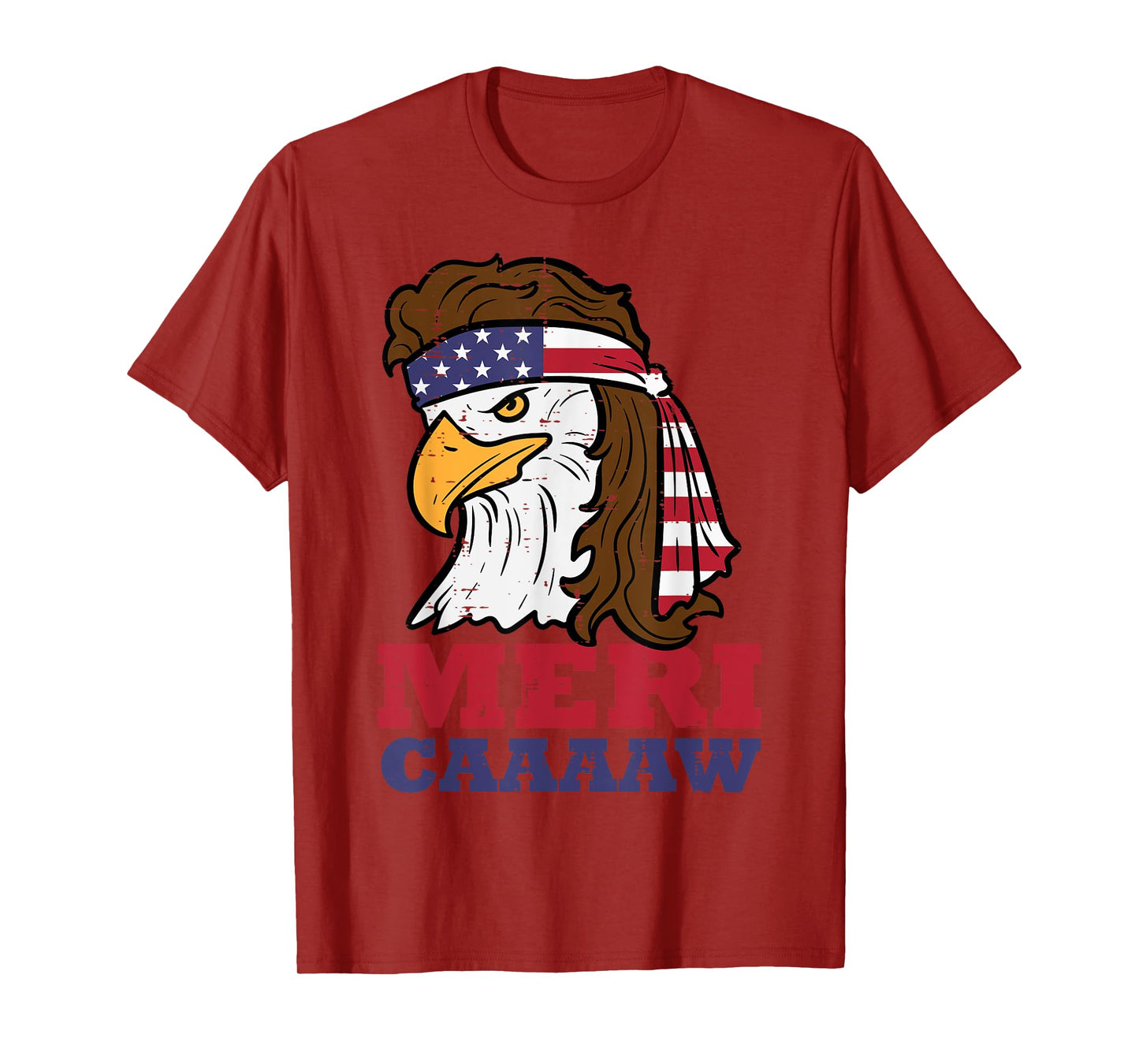 4th Of July Eagle Meri Caw Freedom Patriotic Men Women Kids T-Shirt
