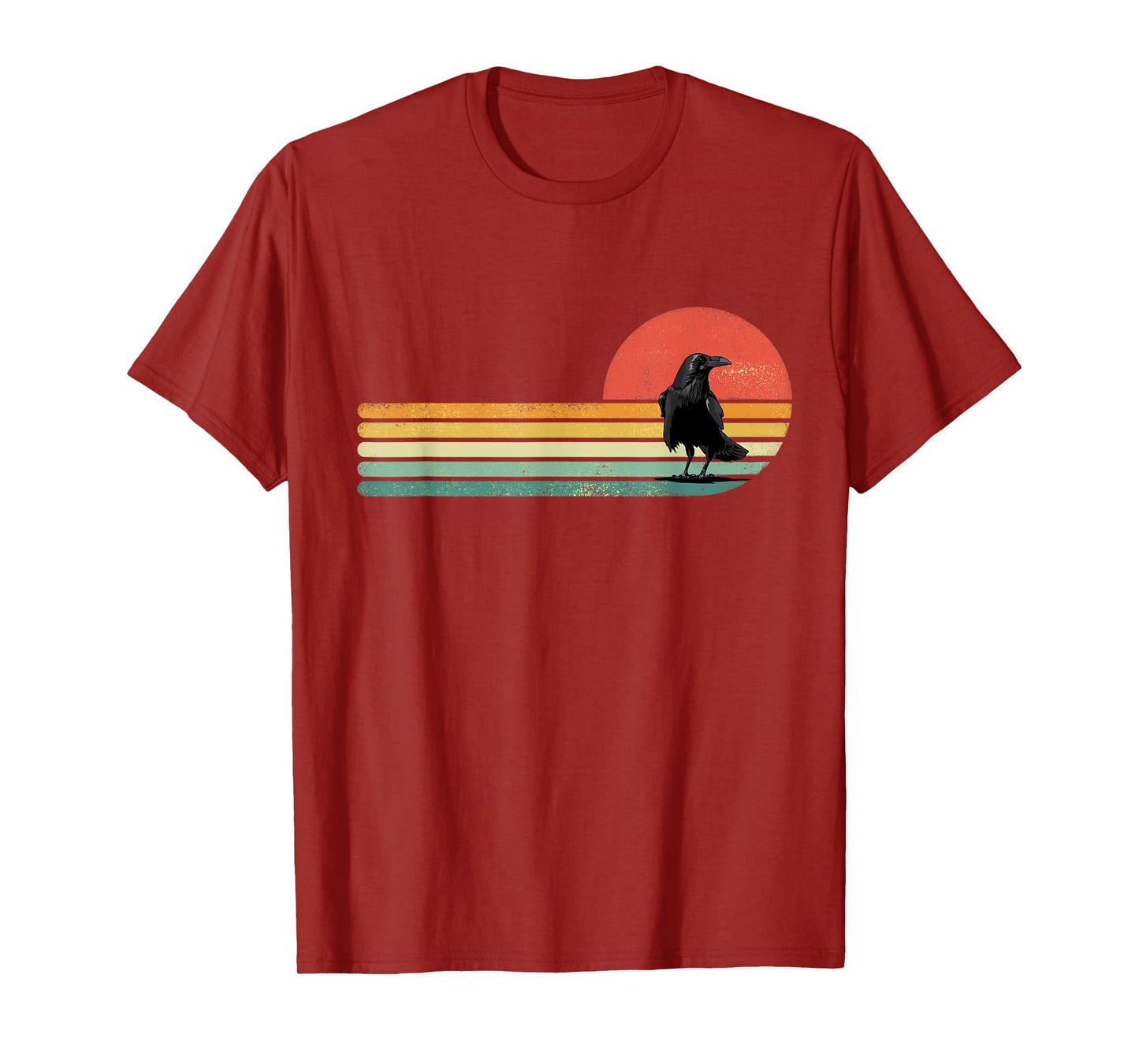 Raven Crow Shirt Retro Style Animal Bird Lover Bird Watcher T-Shirt