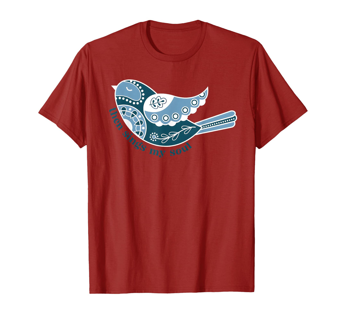Retro Then Sings My Soul Funny Bird Christian T-Shirt