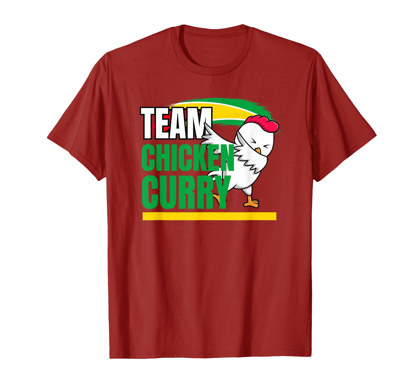 Caribbean Cricket Apparel - Guyana & Trinidad Patriotic Cricket T-Shirt - Black - Small - Short Sleeve - Unisex - Regular Fit - Cotton 65% Polyester 35%