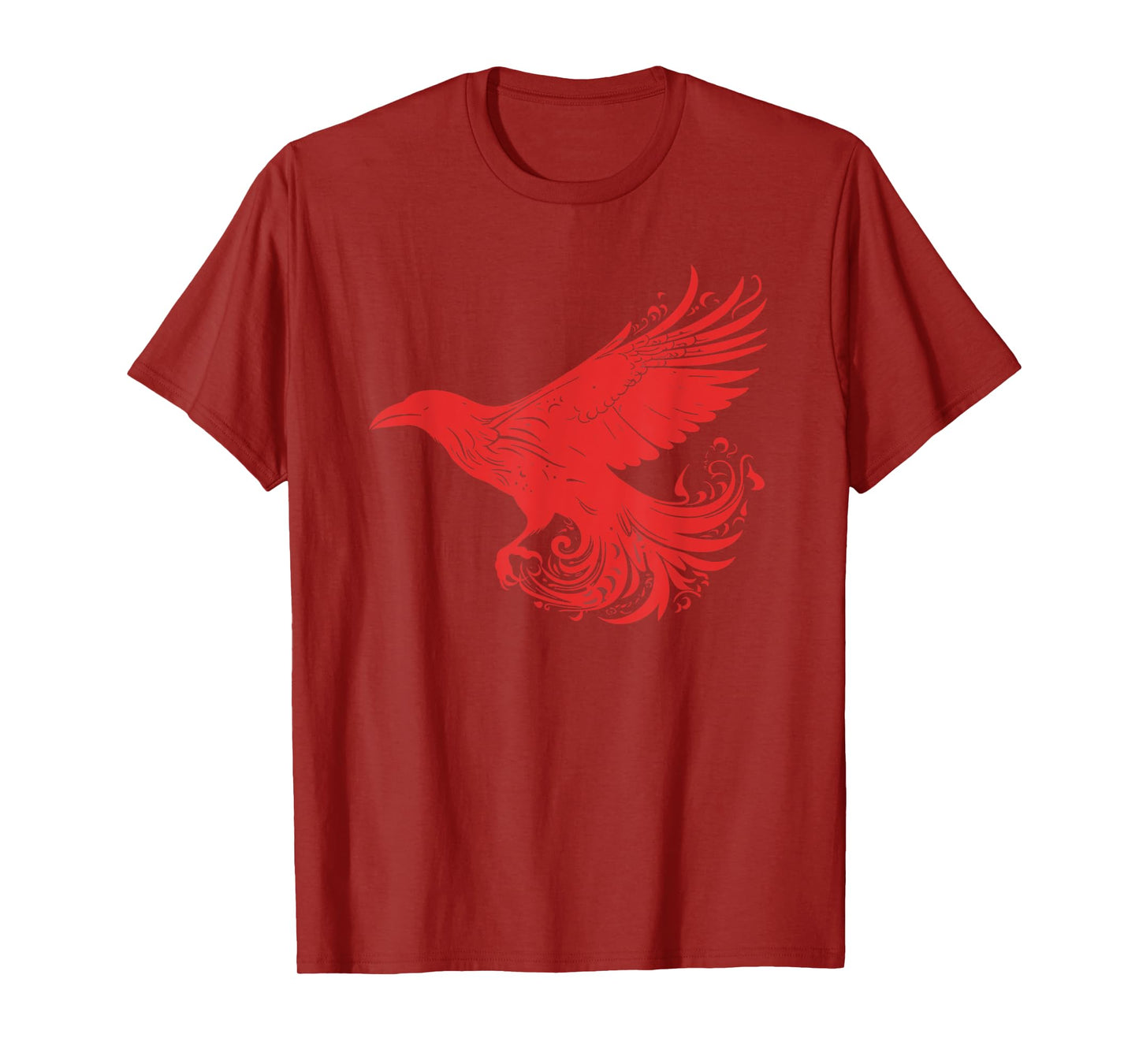 Crow Red Raven Norse Mythology Viking Vikings lover T-Shirt