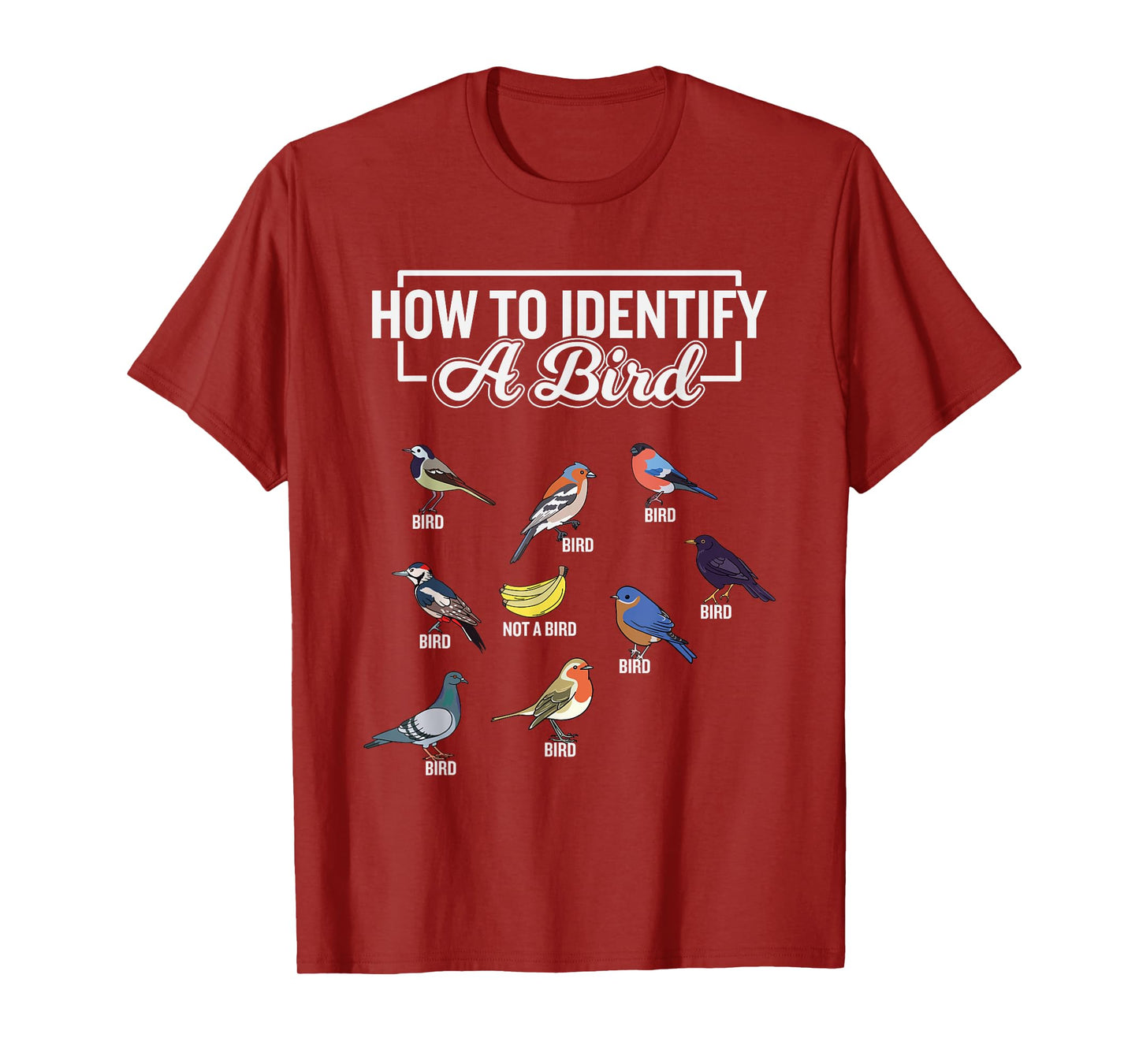 Funny Bird Watcher How To Identify a Bird Unique Birder T-Shirt