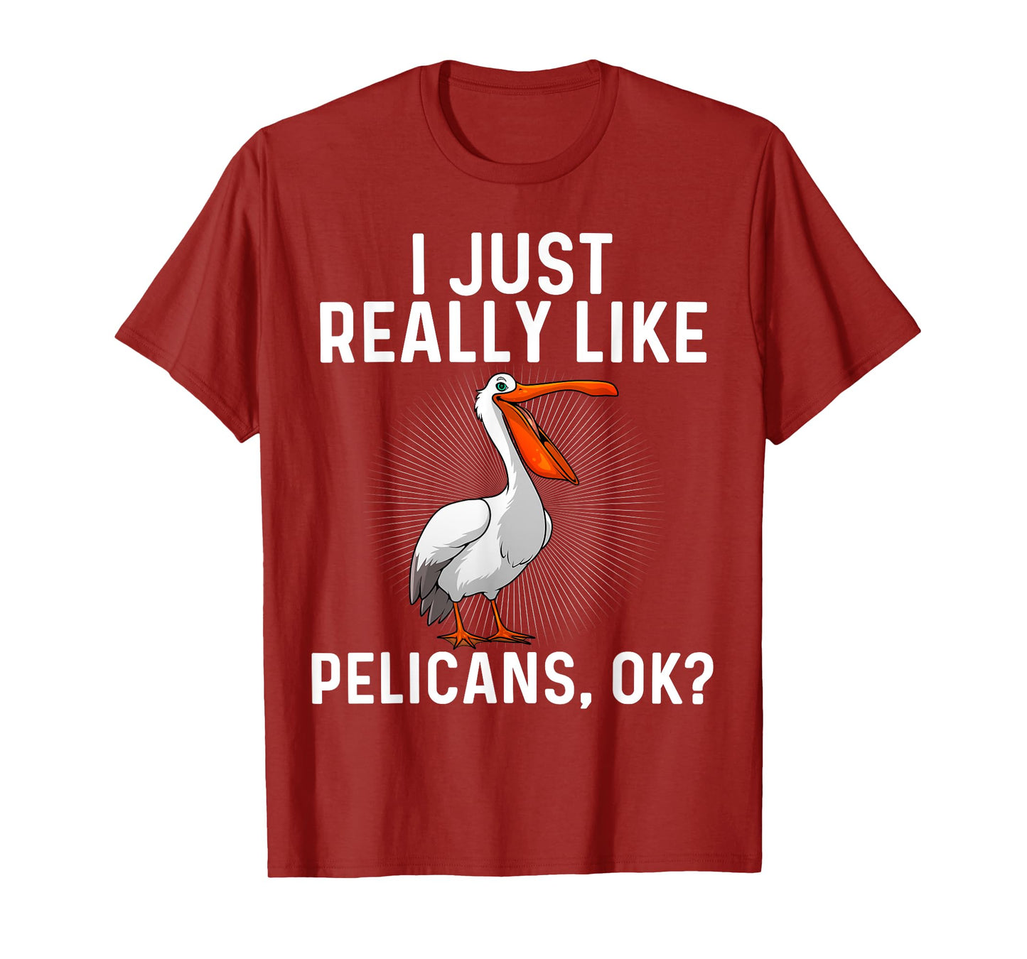 Funny Pelican Art For Men Women Ornithology Pelican Lover T-Shirt