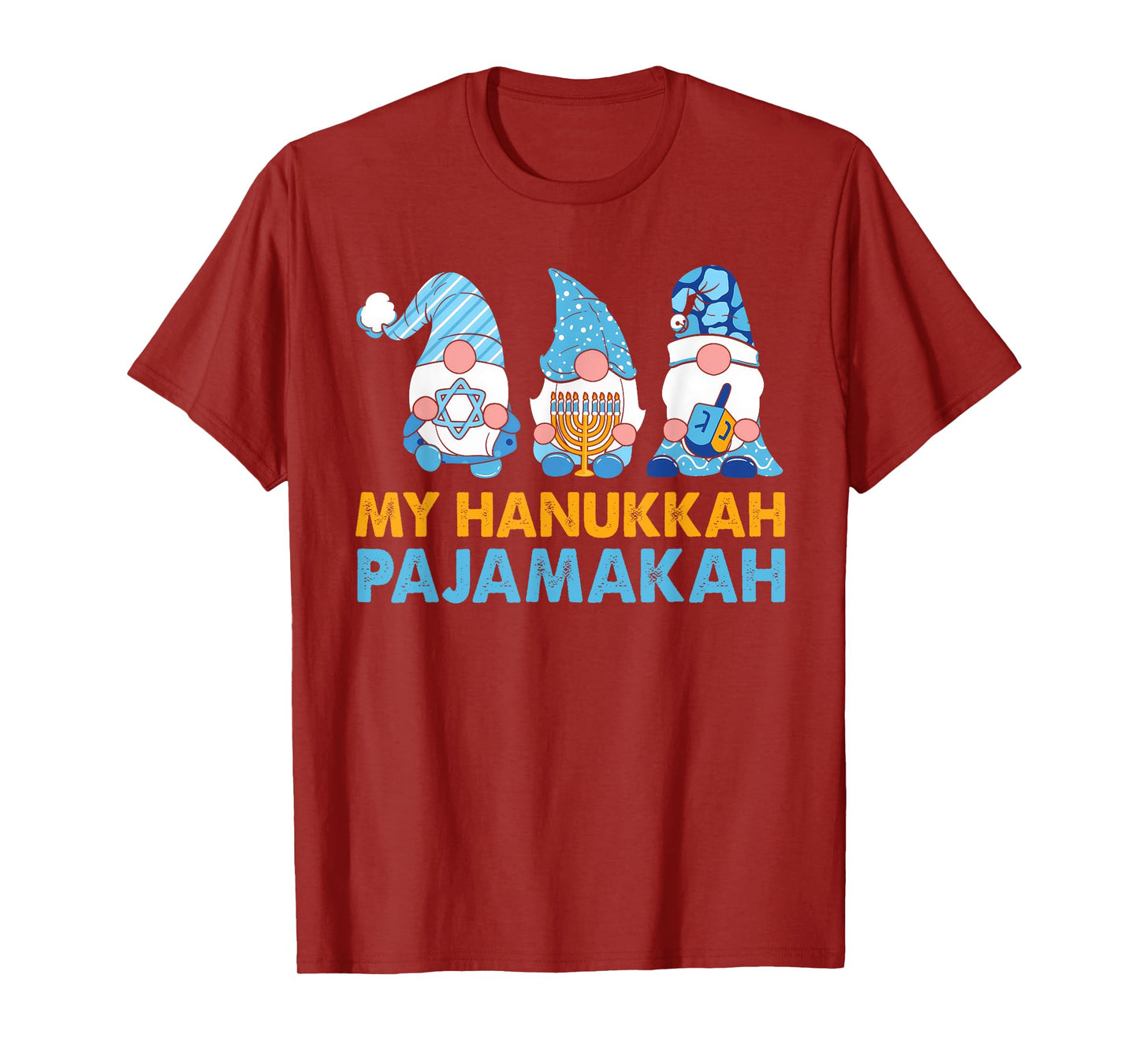 My Hanukkah Pajamakah Funny Chanukah Pajamas Xmas Women Kids T-Shirt
