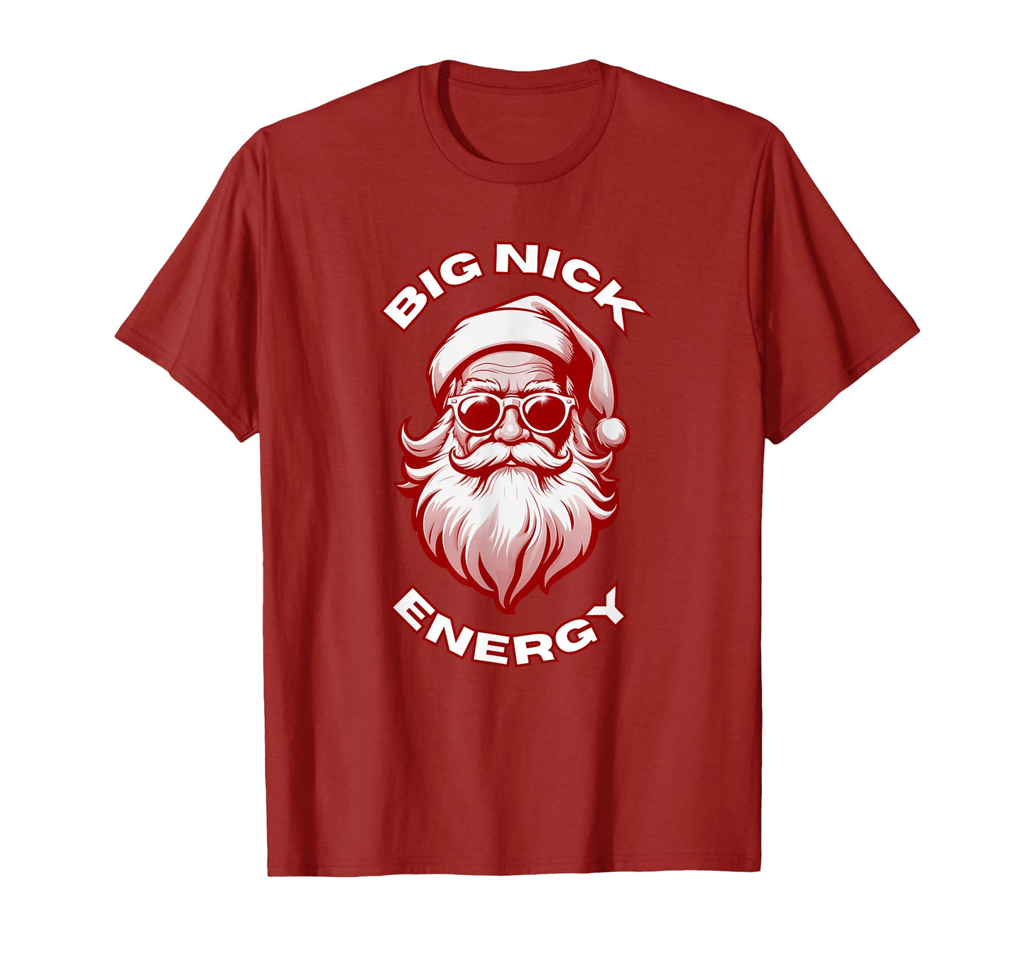 Big Nick Energy Funny Santa Christmas T-Shirt