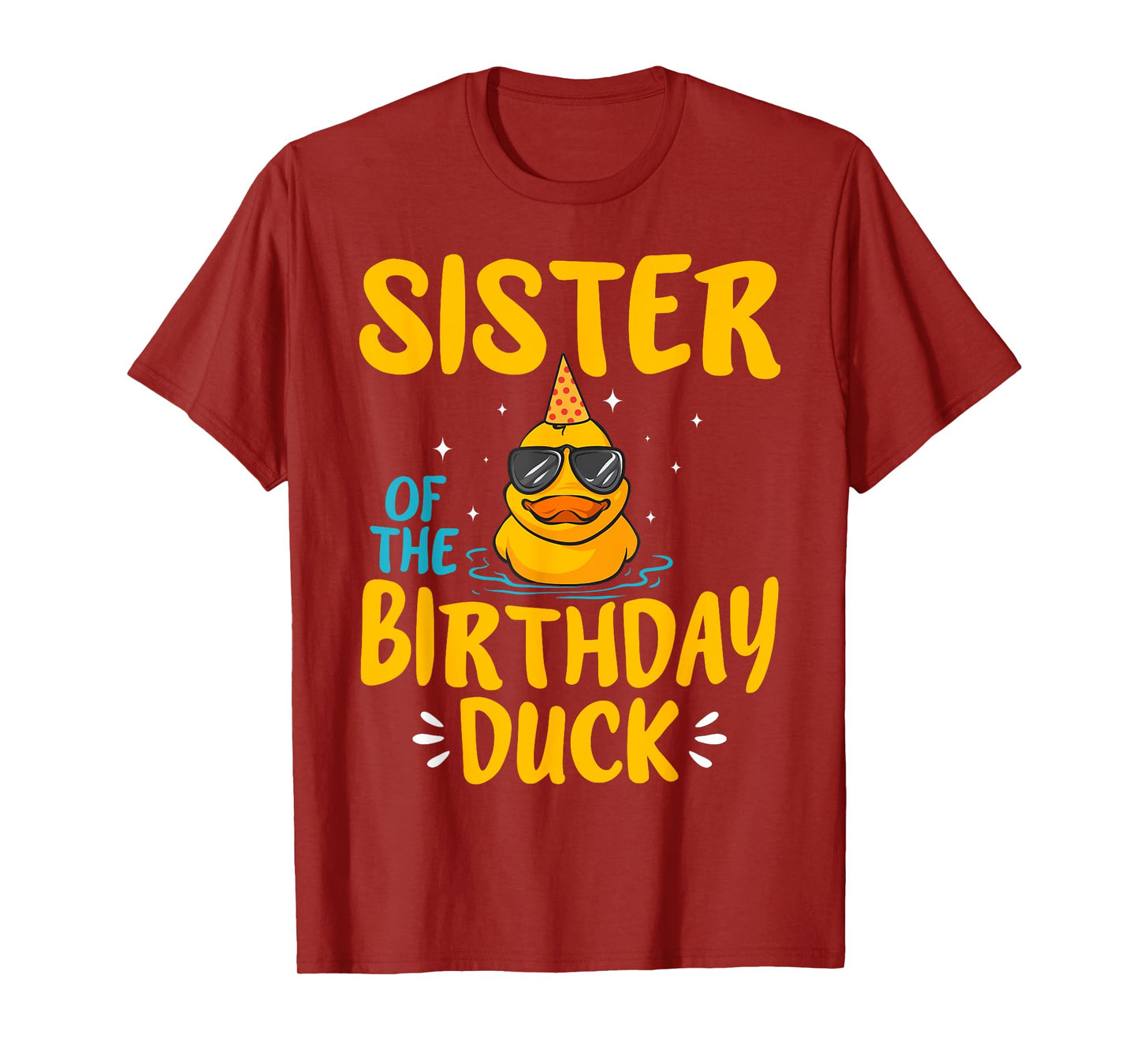 Rubber Duck Sister Of The Birthday Duck Rubber Duckies T-Shirt