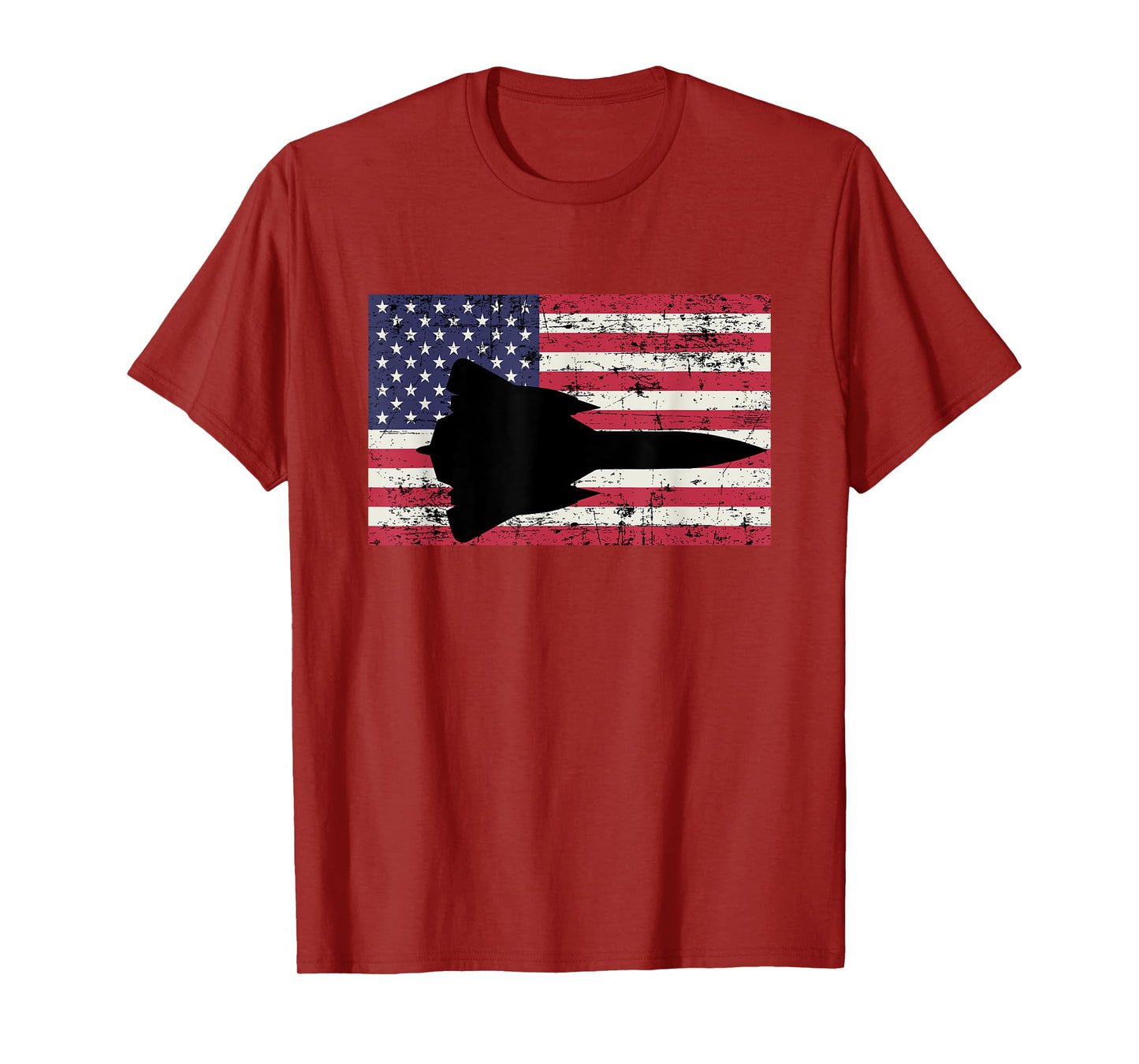 Patriotic SR-71 Blackbird jet American flag Women Men T-Shirt