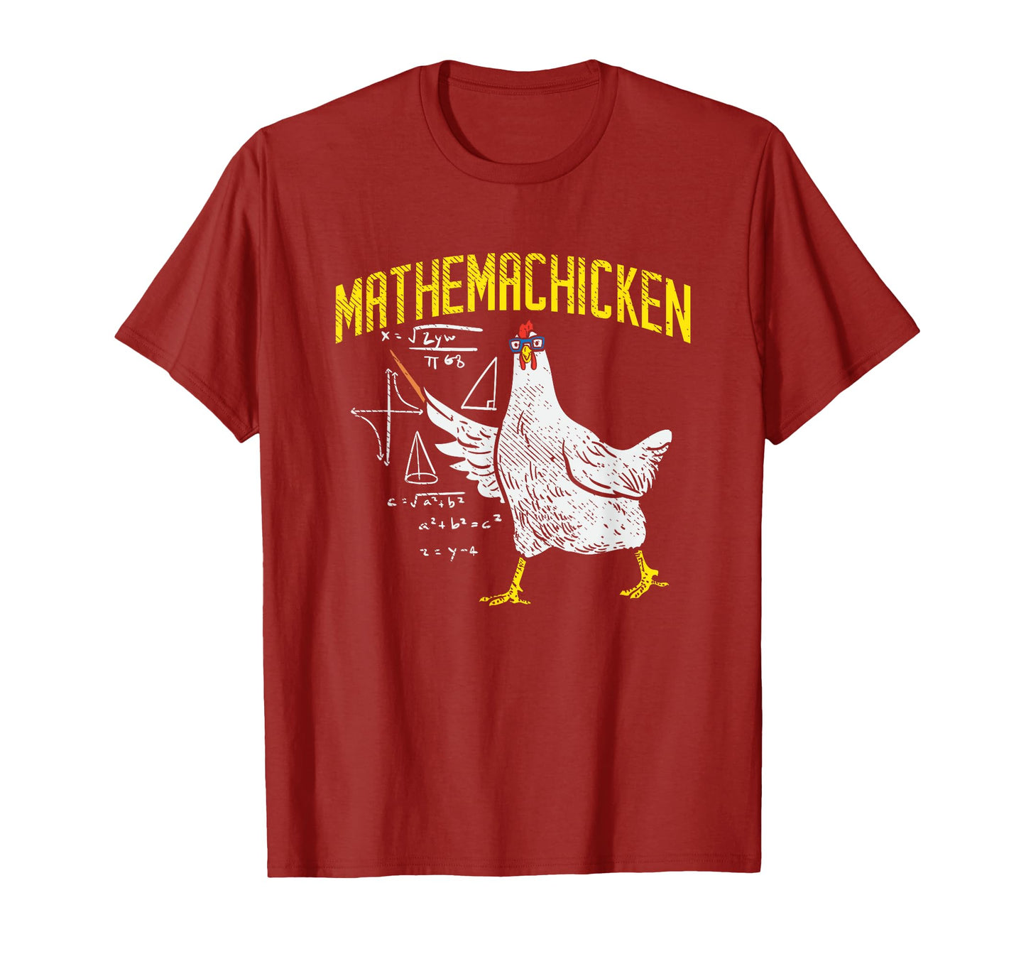 Mathemachicken Math Nerd Algebra Teacher Chicken Lover Hen T-Shirt