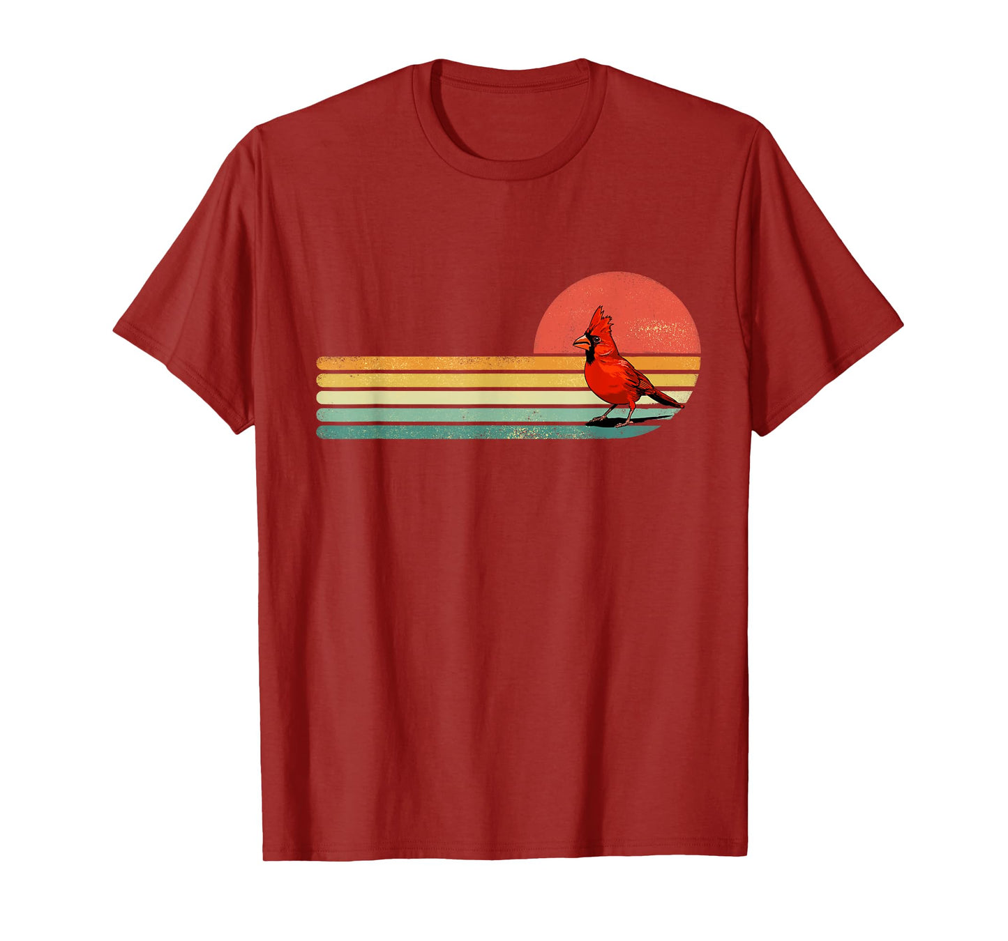 Retro Northern Cardinal Bird Shirt Animal Bird Lover Birder T-Shirt
