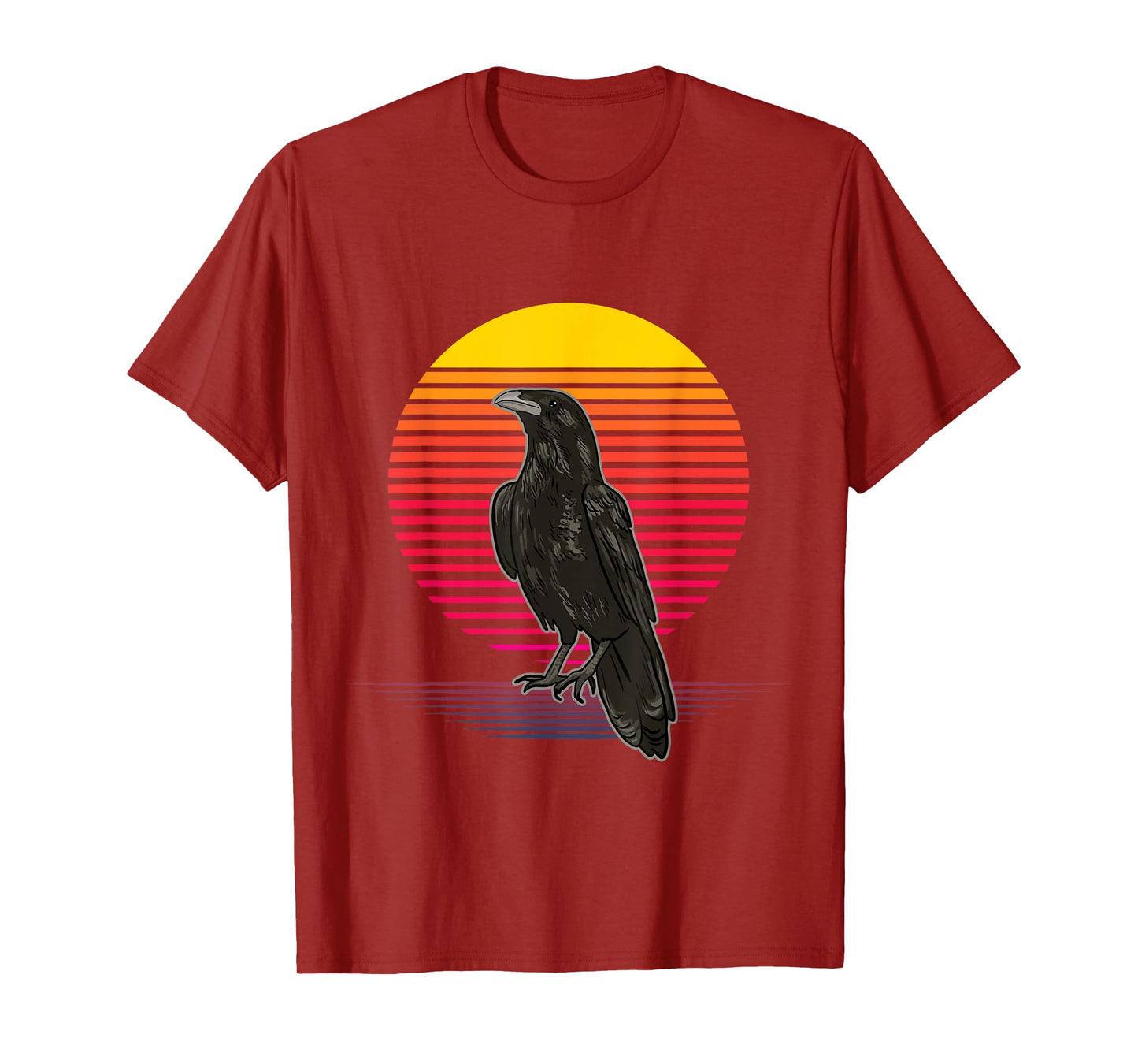 Crow Bird Vaporwave Style for Crow and Raven Lovers T-Shirt