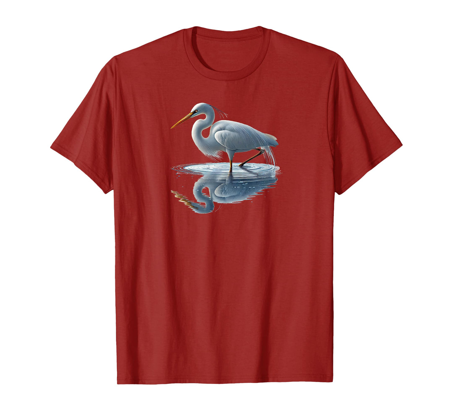Bird Series. Great White Heron. T-Shirt