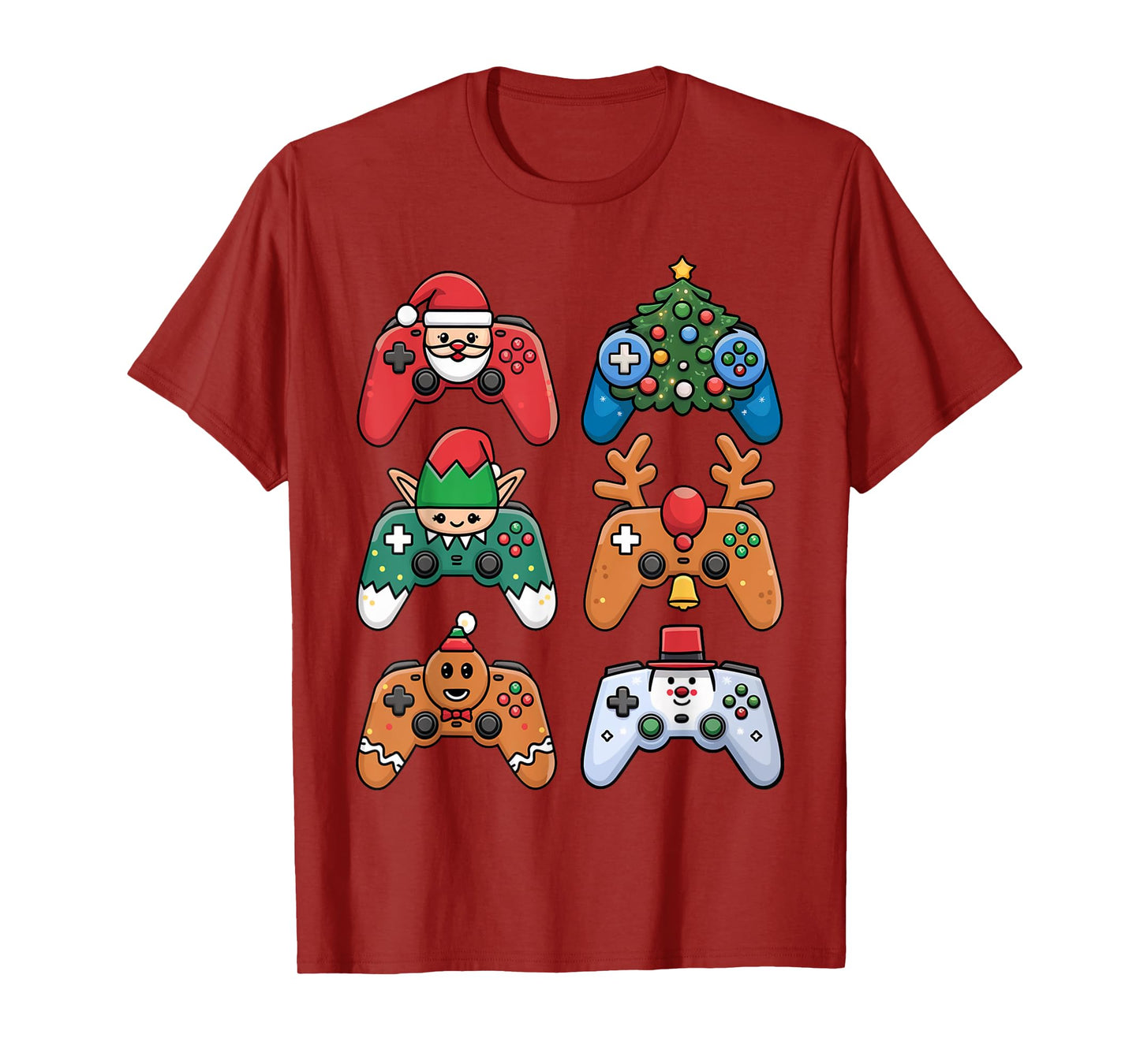 Christmas Video Gamer Controller Xmas Gaming Men Boys Kids T-Shirt