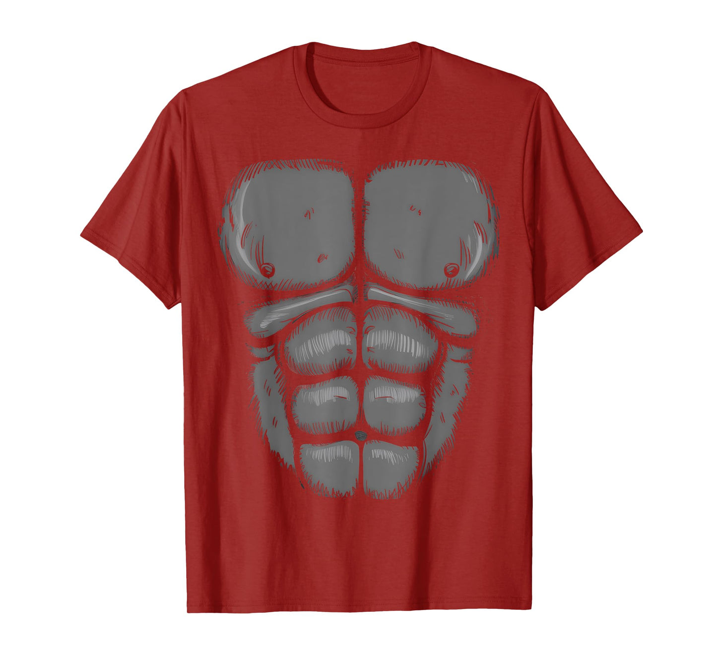 Halloween Gorilla Monkey Belly Chest Costume Men Boy Kid T-Shirt