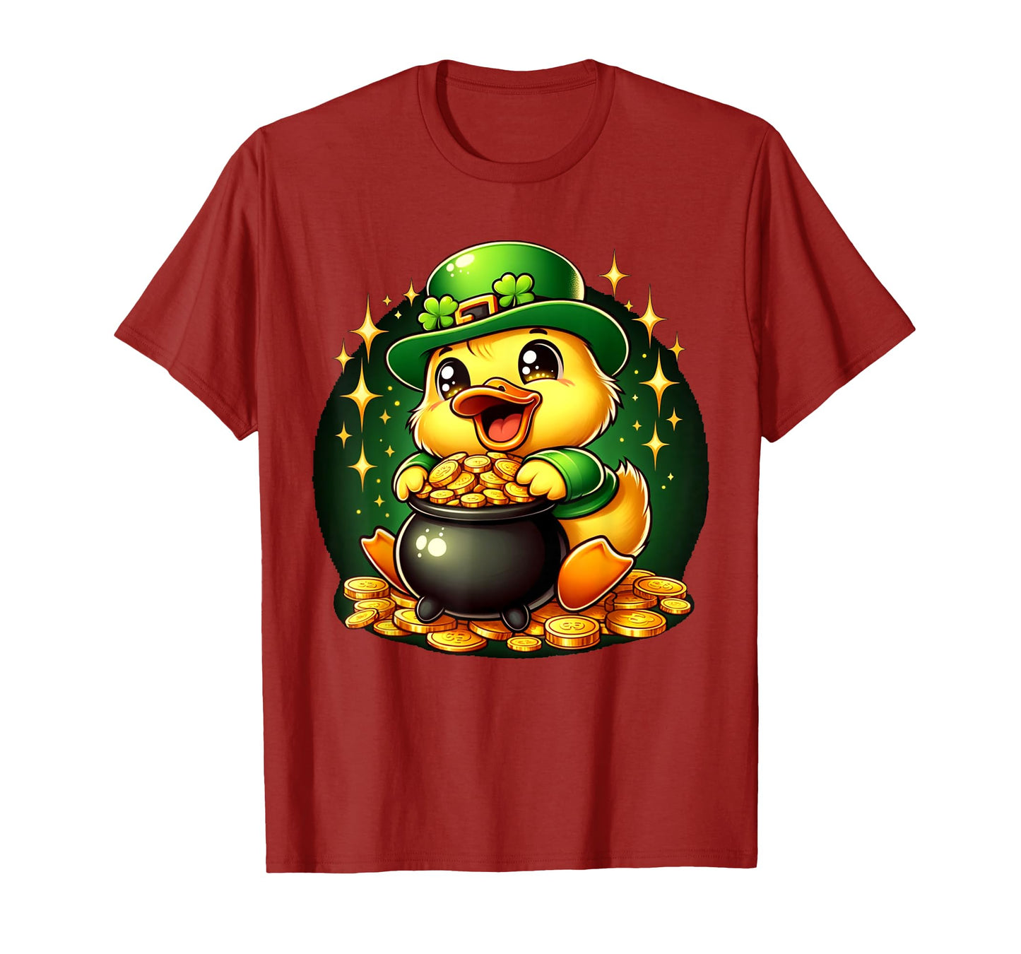 Duck Leprechaun Cute Funny Duck St. Patricks Day T-Shirt