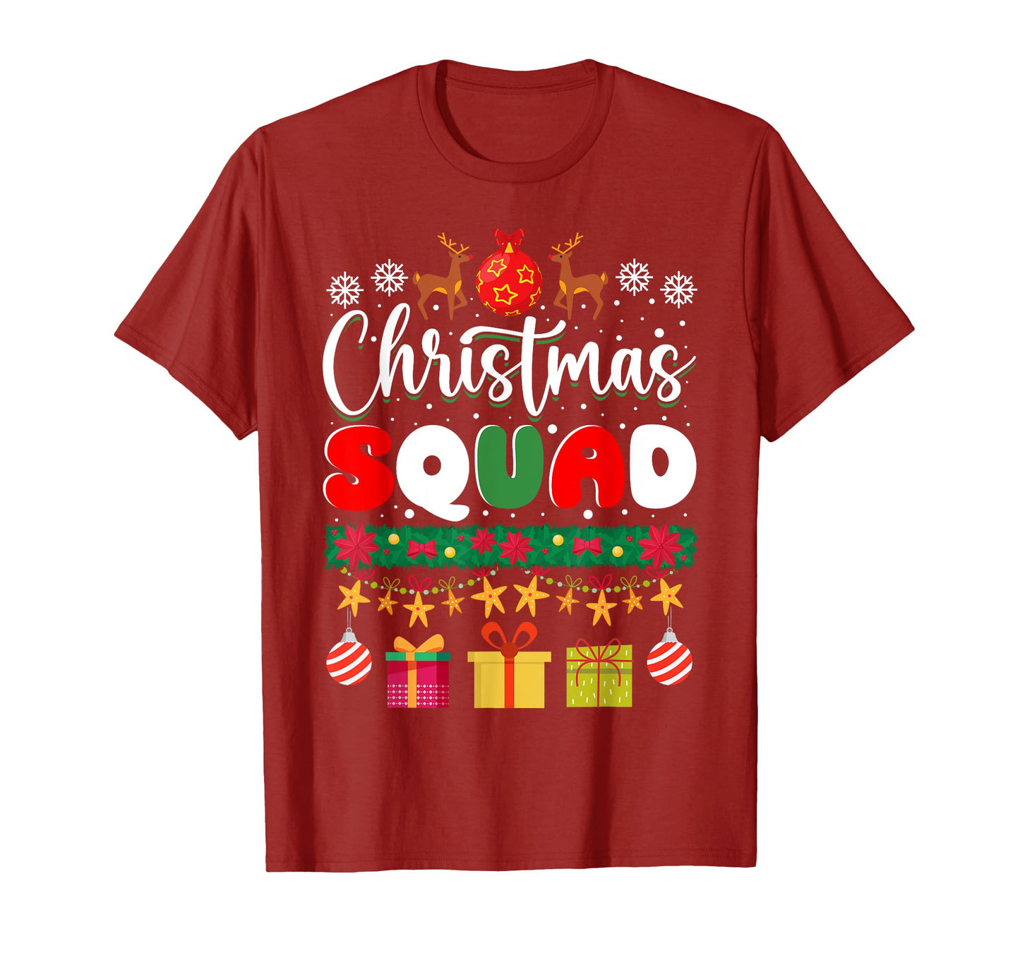 Christmas Squad Family Matching Group Christmas Xmas T-Shirt