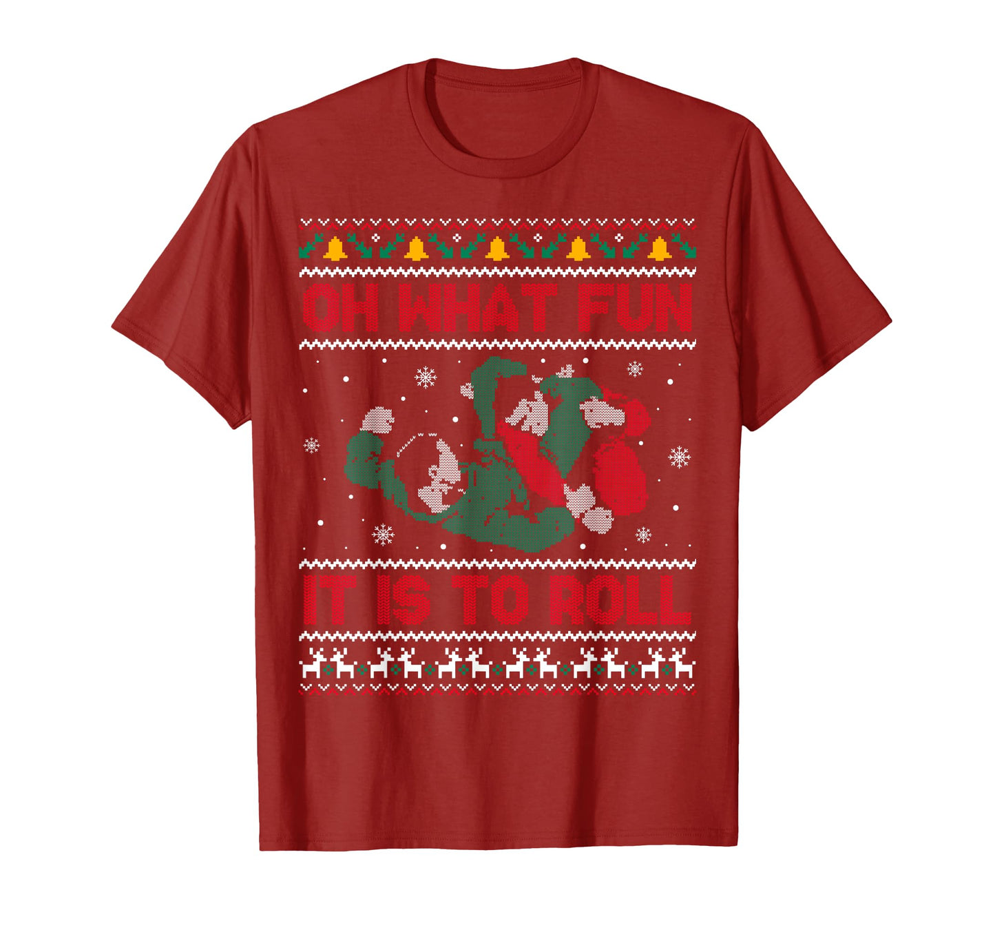 Jiu Jitsu BJJ Ugly Christmas Sweater MMA Funny Xmas T-Shirt