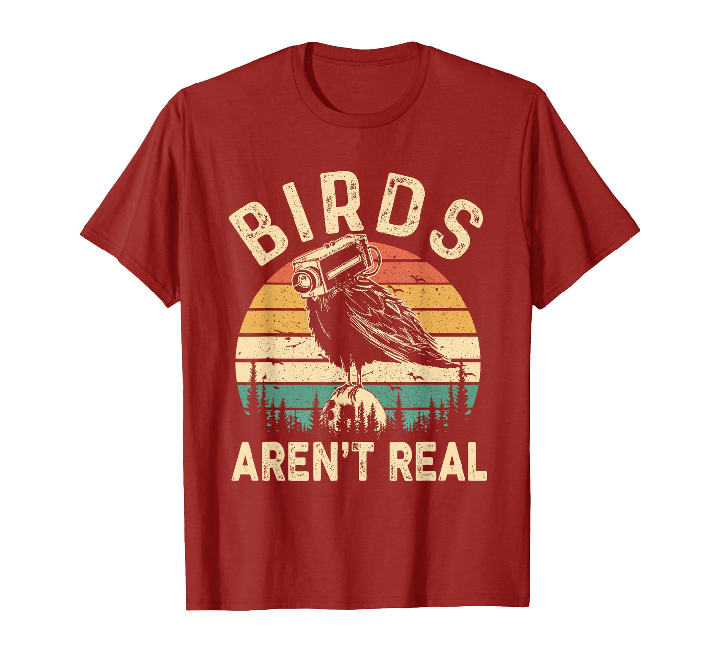 Funny Retro Vintage Birds Aren't Real Birds Spies Men Women T-Shirt