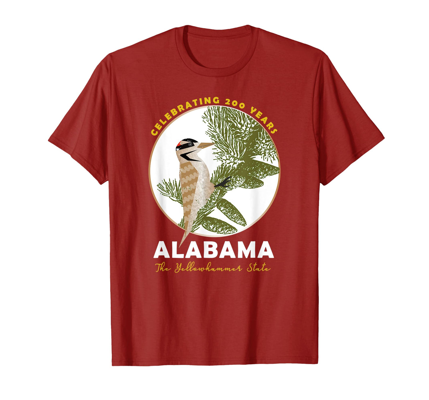 Alabama Bicentennial The Yellowhammer State 1819-2019 T-Shirt