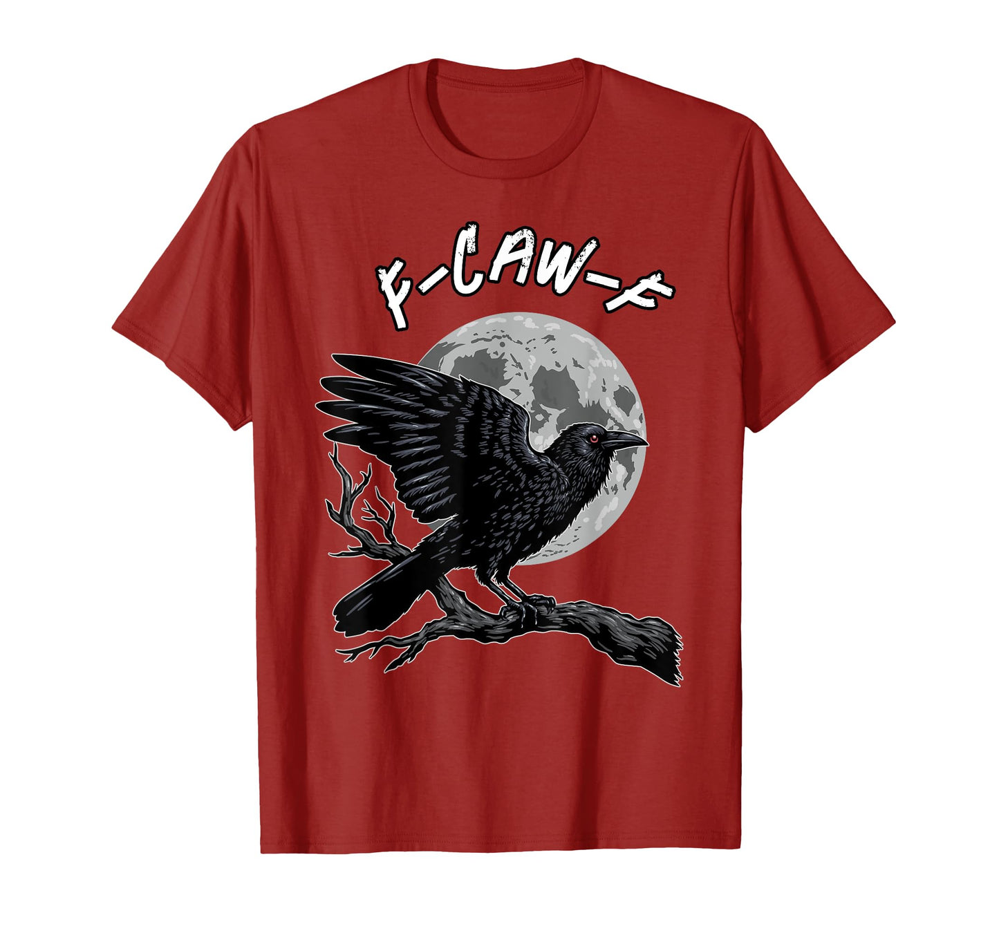 Vintage Crow F Caw F Funny Black Bird Lover Raven Gothic T-Shirt