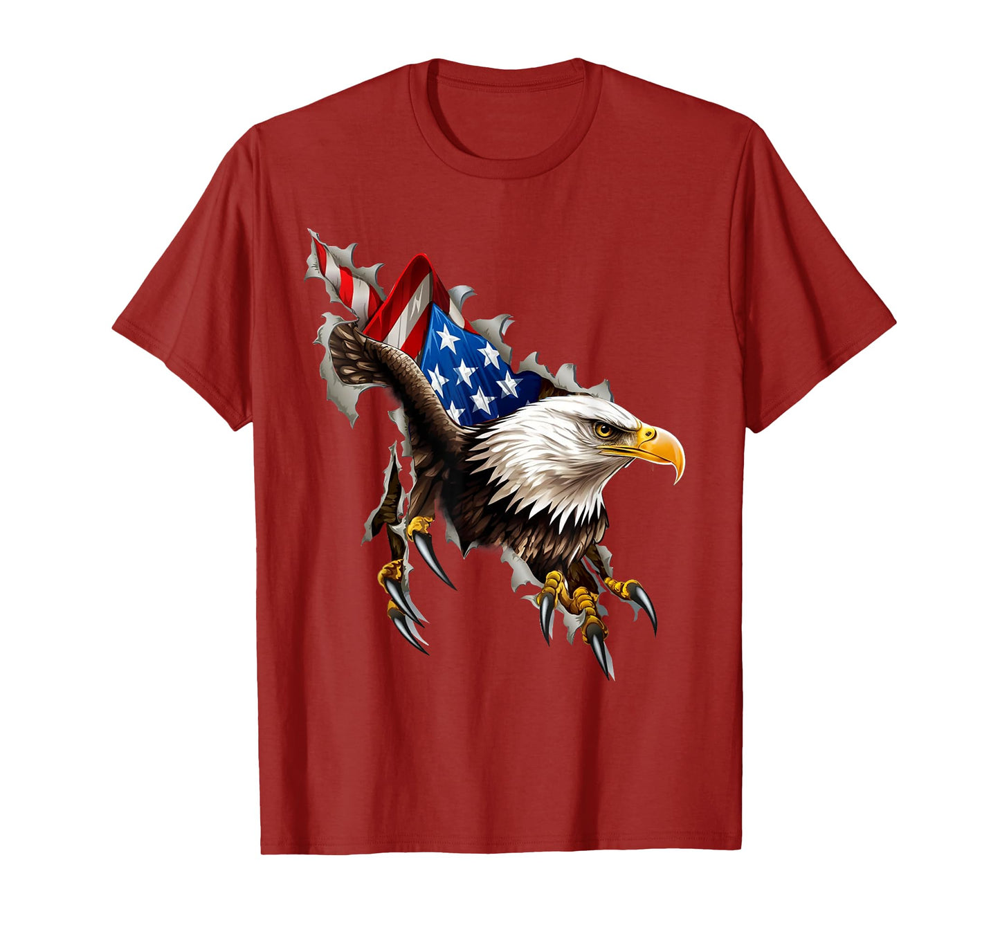 Eagle Flag American USA Patriotic 4th of July Bald Eagle T-Shirt