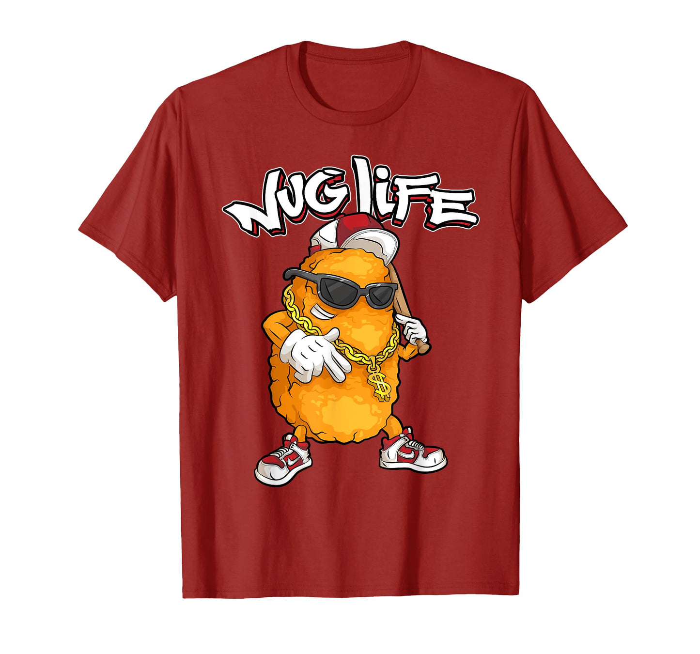 Cool Chicken Nugget Art For Boys Kids Chicken Nugget Lover T-Shirt