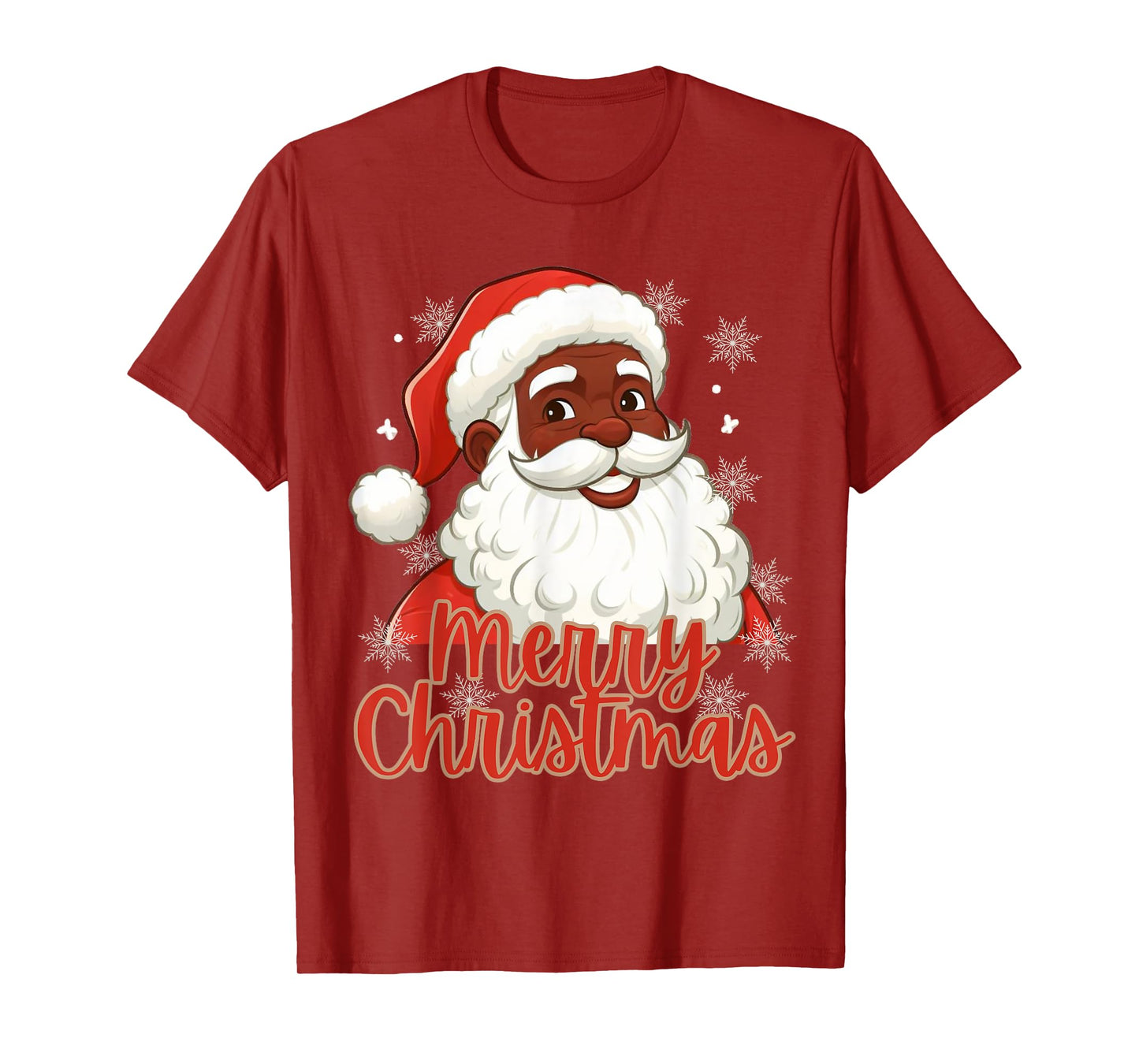 African American Santa Christmas Pajama Vintage Black X-Mas T-Shirt