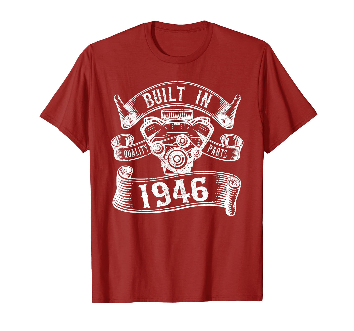 Vintage Built In 1946 Engine, Born in 1946 Gifts Birthday T-Shirt