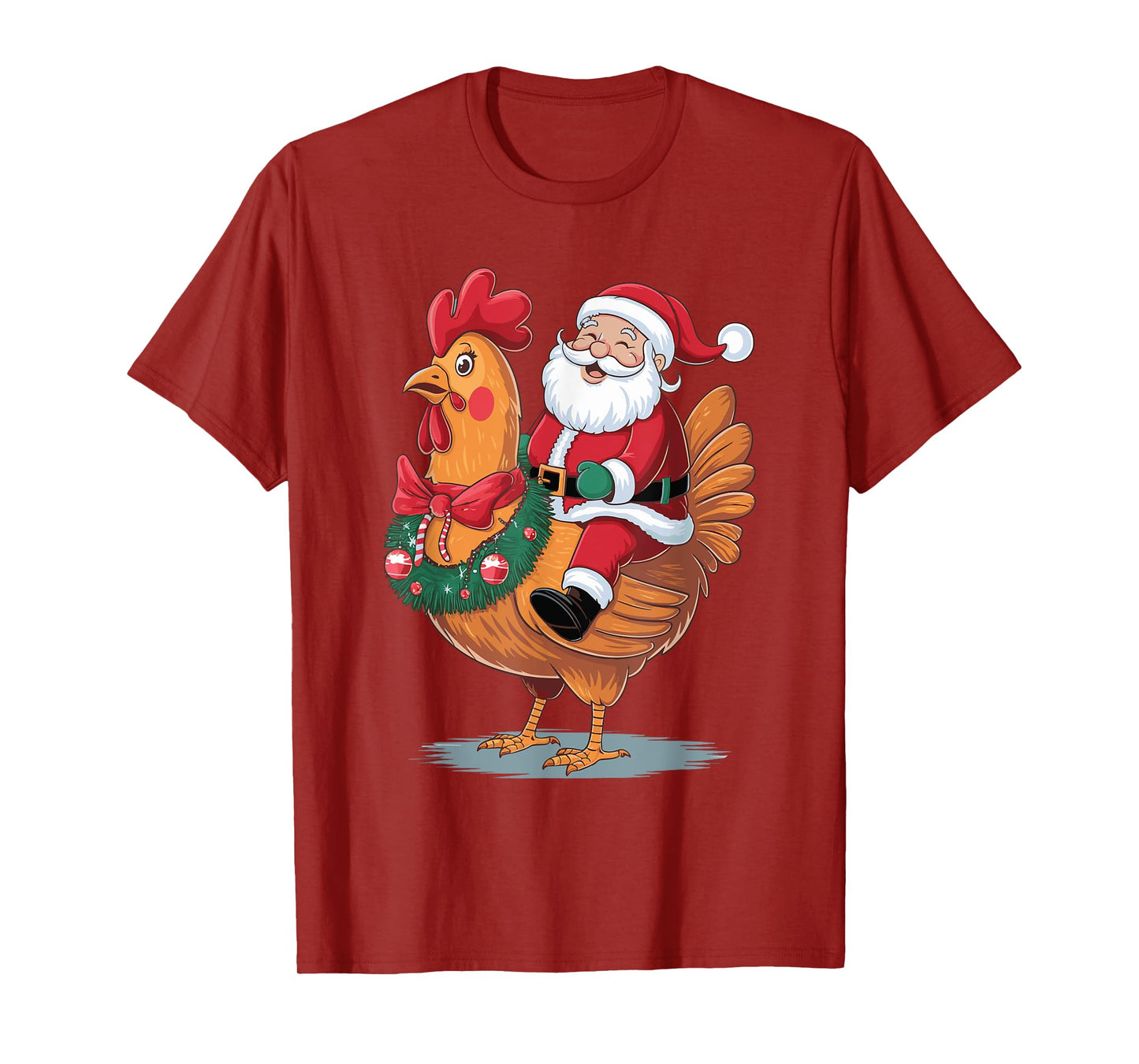 Santa Riding A Christmas Chicken T-Shirt
