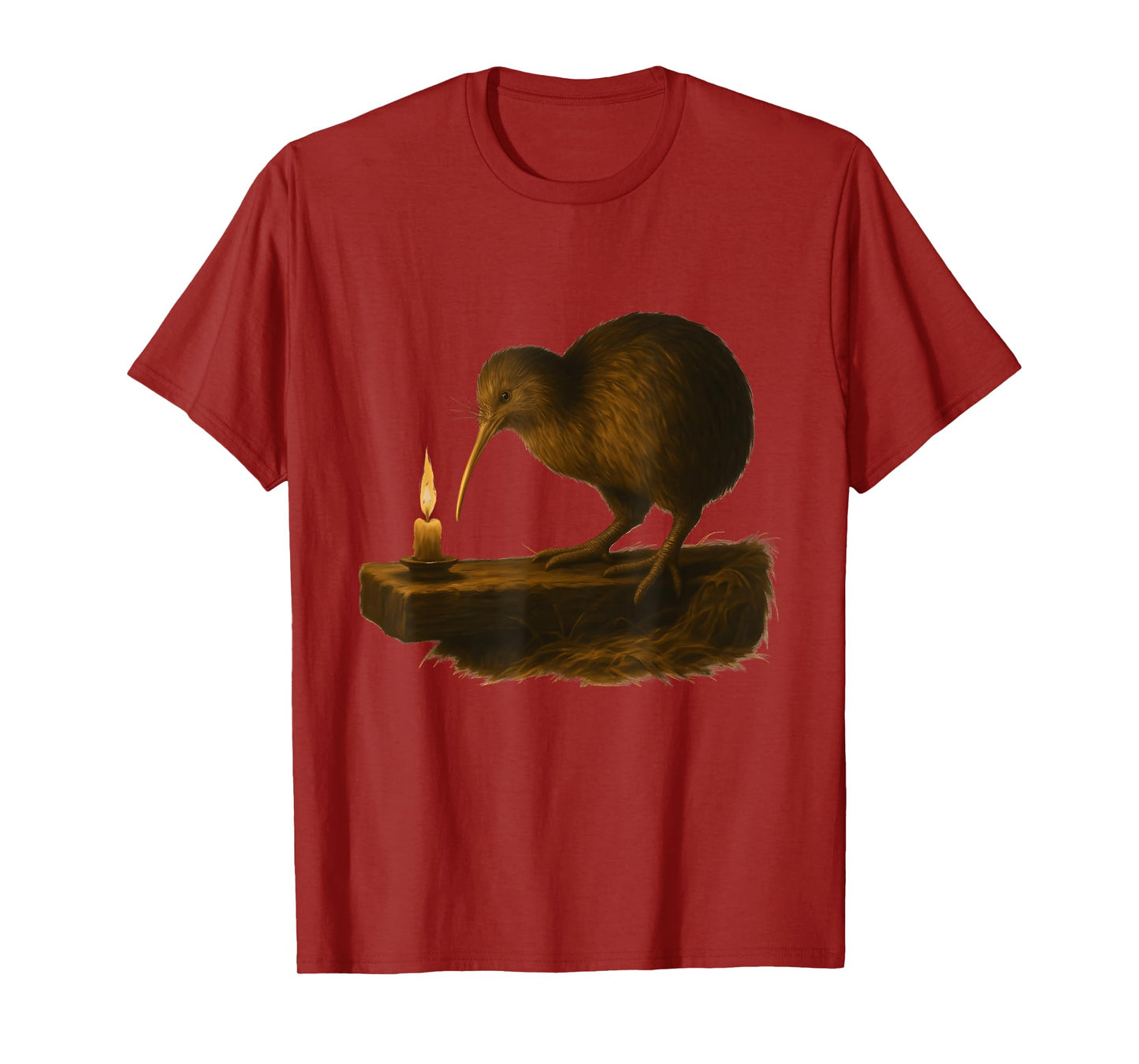Candlelit Kiwi Night Painting T-Shirt