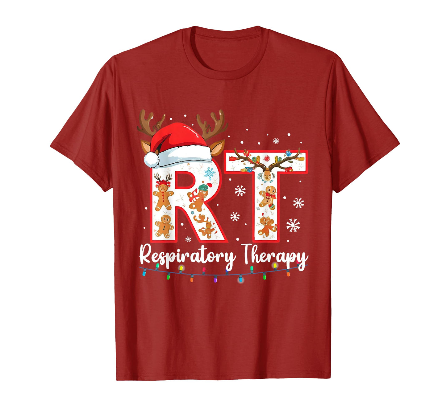 Christmas Nurse Respiratory Therapist Lung Therapy Nursing T-Shirt