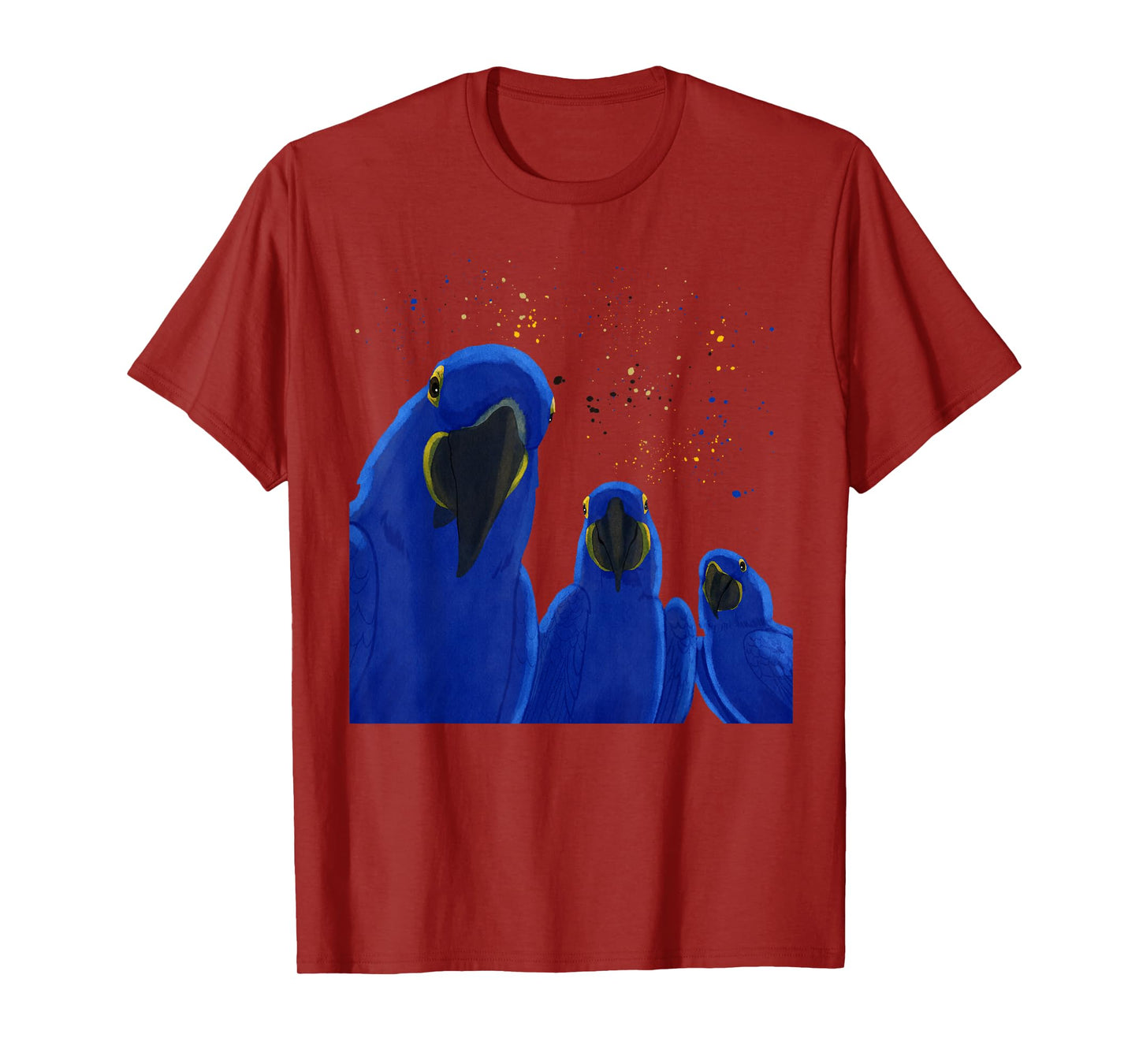 Funny Parrots Birds Hyacinth Macaw T-Shirt
