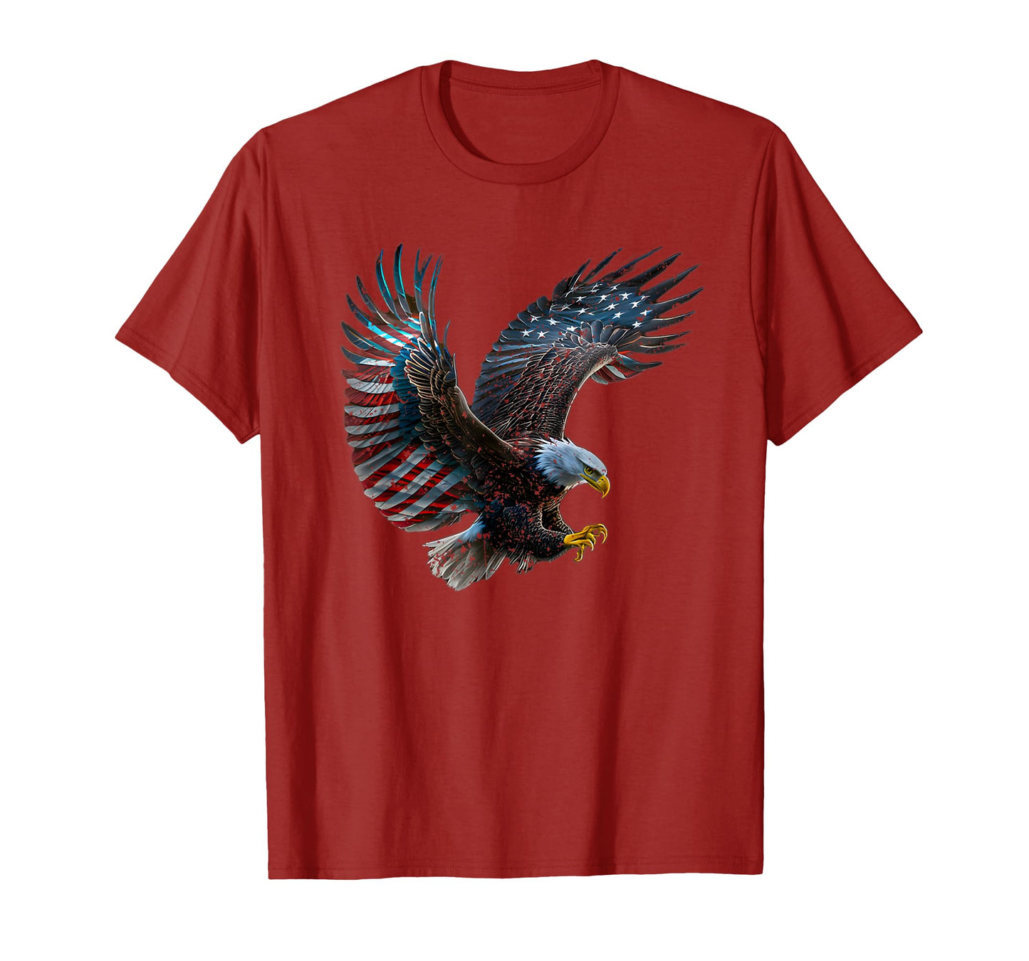 Patriotic Eagle 4th Of July USA American Flag T-Shirt for Women Girls Kids Men