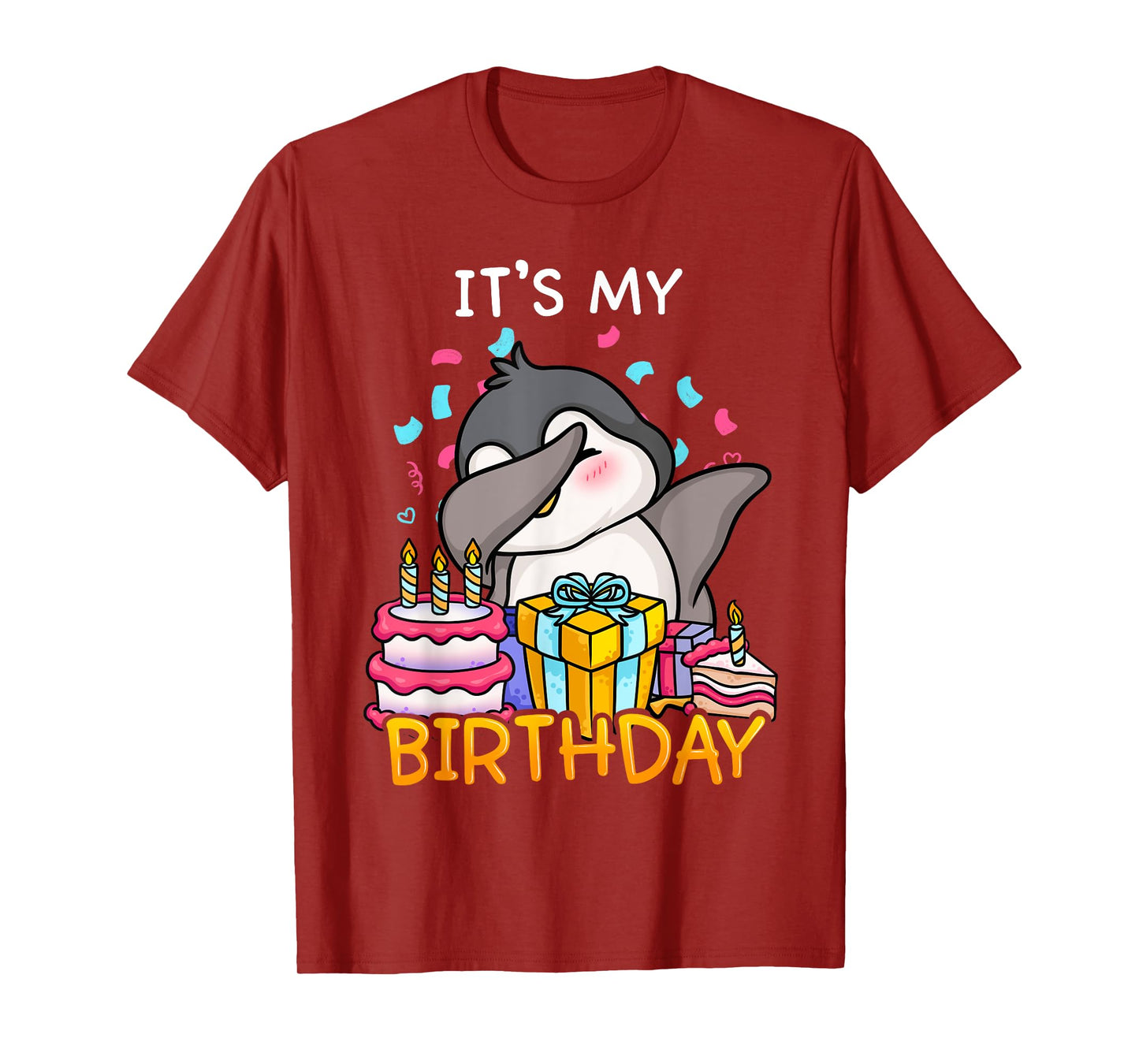 Its My Birthday Funny Dabbing Cute Penguin Dance Seabird T-Shirt