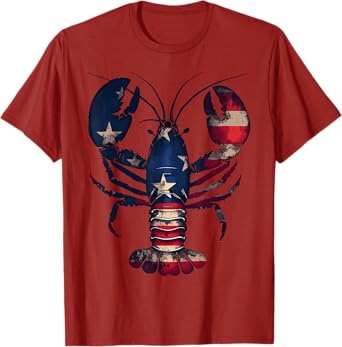 USA Flag Crawfish Season 4Th Of July Crawfish Boil Party T-Shirt