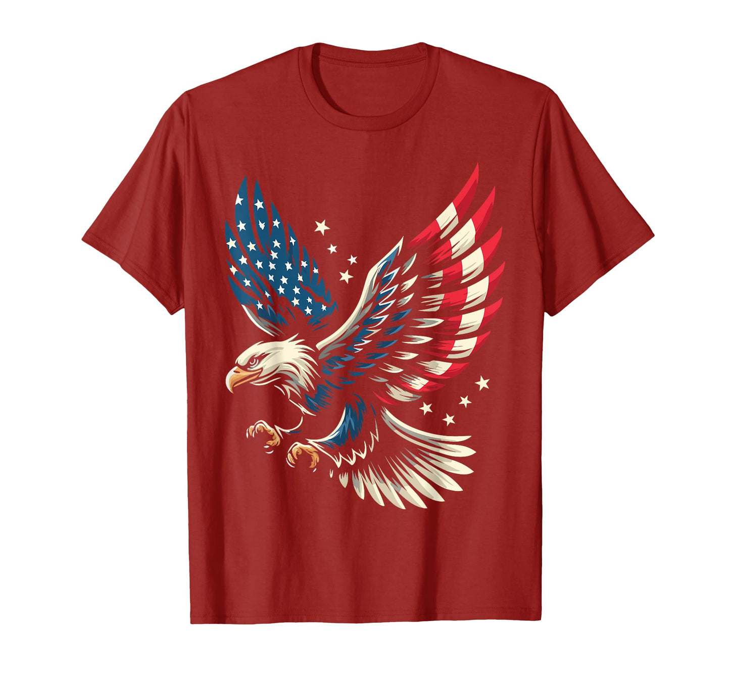 Bald Eagle Patriotic American Flag 4th Of July T-Shirt