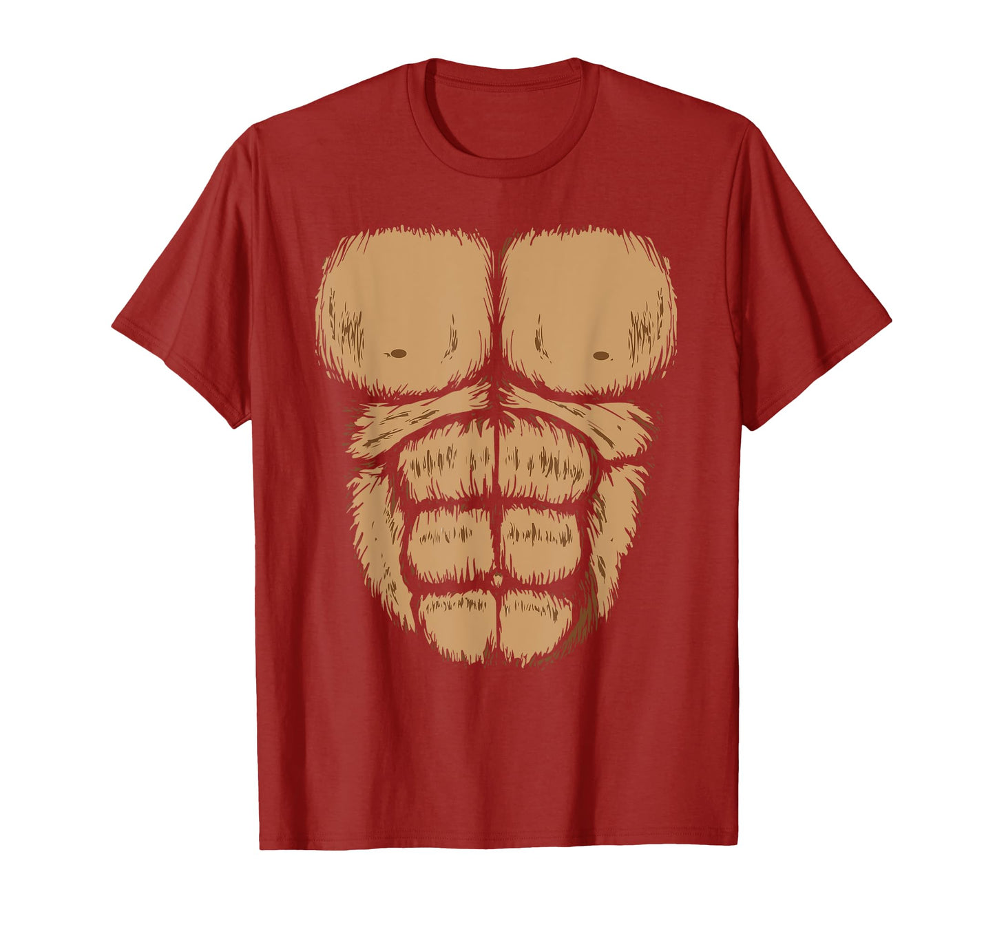 Halloween Gorilla Chest Costume Shirt | Funny Monkey Gift T-Shirt