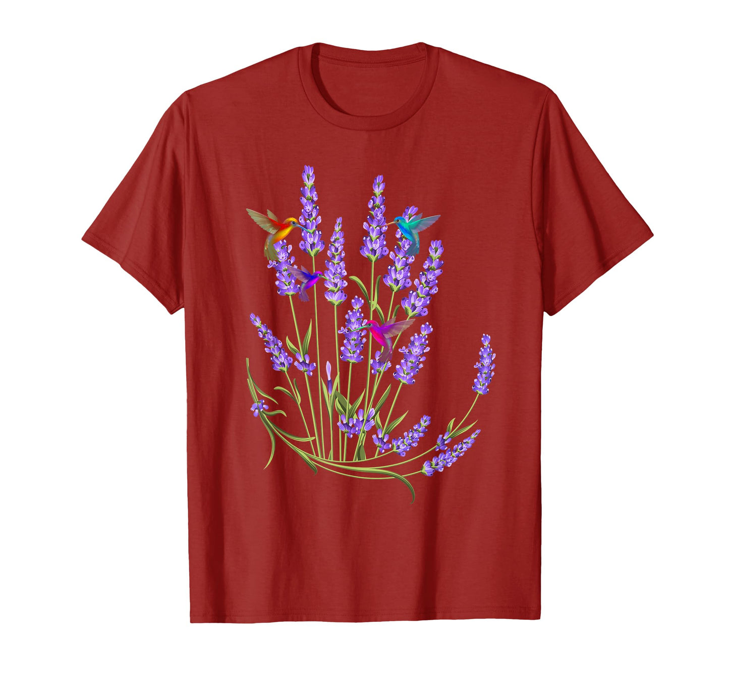 Hummingbird Playing With Flowers Funny Humming Bird Lovers T-Shirt