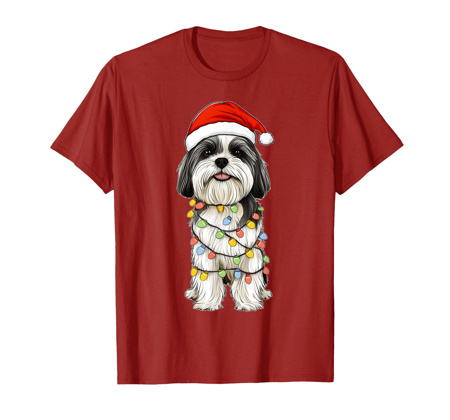 Havanese Dog Christmas Hat Xmas Men Women Kids T-Shirt