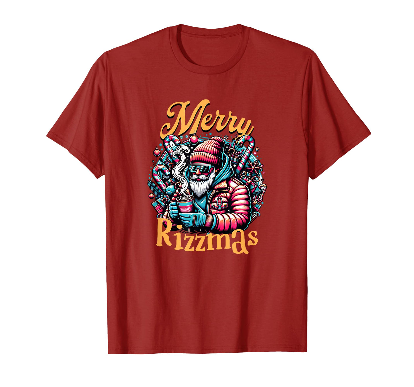 Merry Rizzmas, viral influencer skibidi christams brain rot T-Shirt