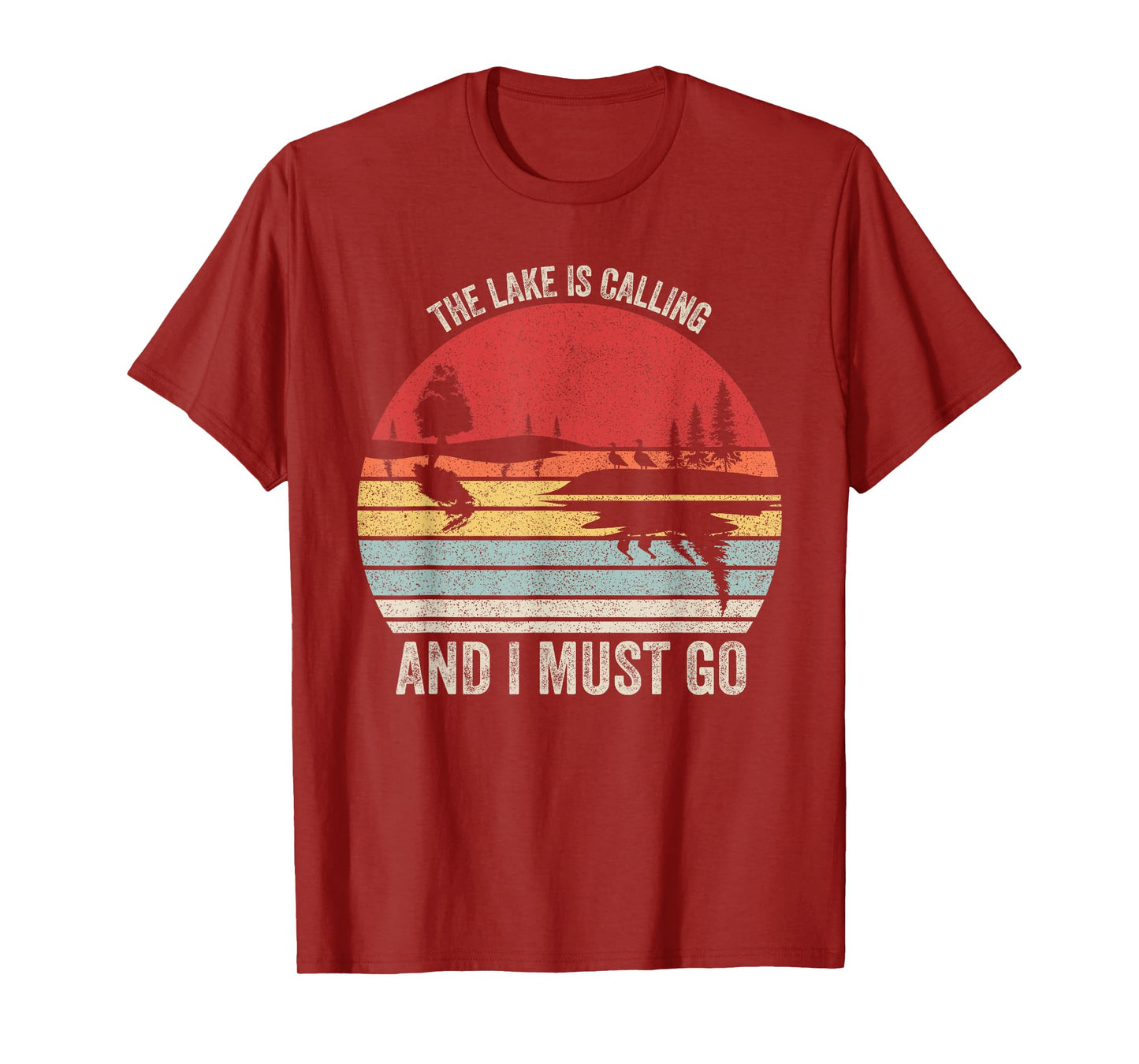 Vintage Retro The Lake Is Calling And I Must Go T-Shirt