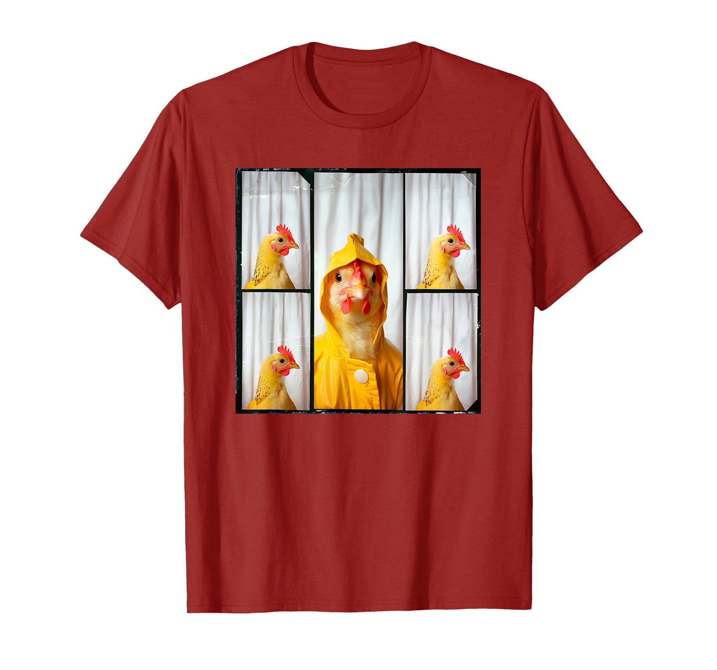 Funny Chicken Farm Animal Photobooth T-Shirt