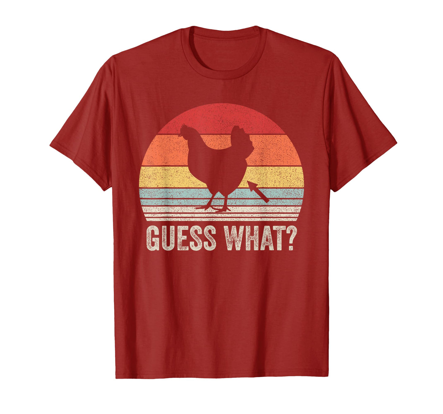 Vintage Retro Guess What? Chicken Butt! Funny Chicken Farm T-Shirt