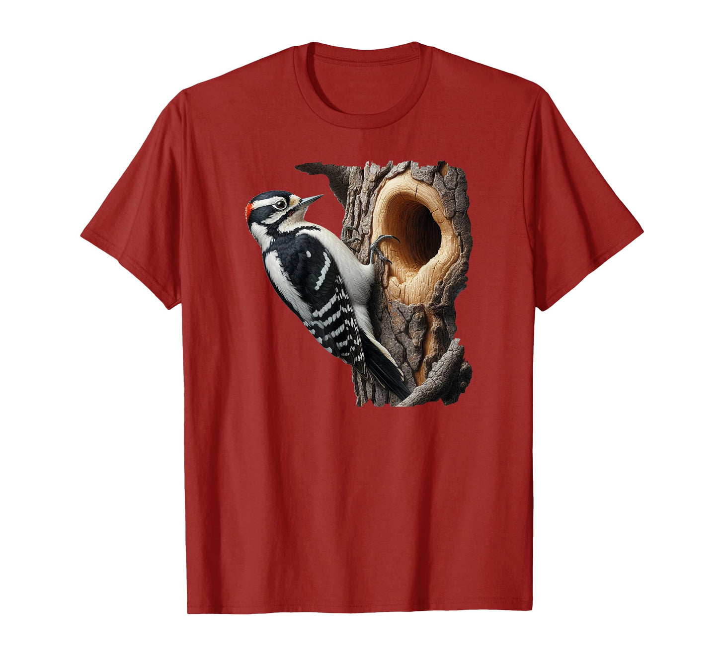 Bird Series. Downy Woodpecker. T-Shirt